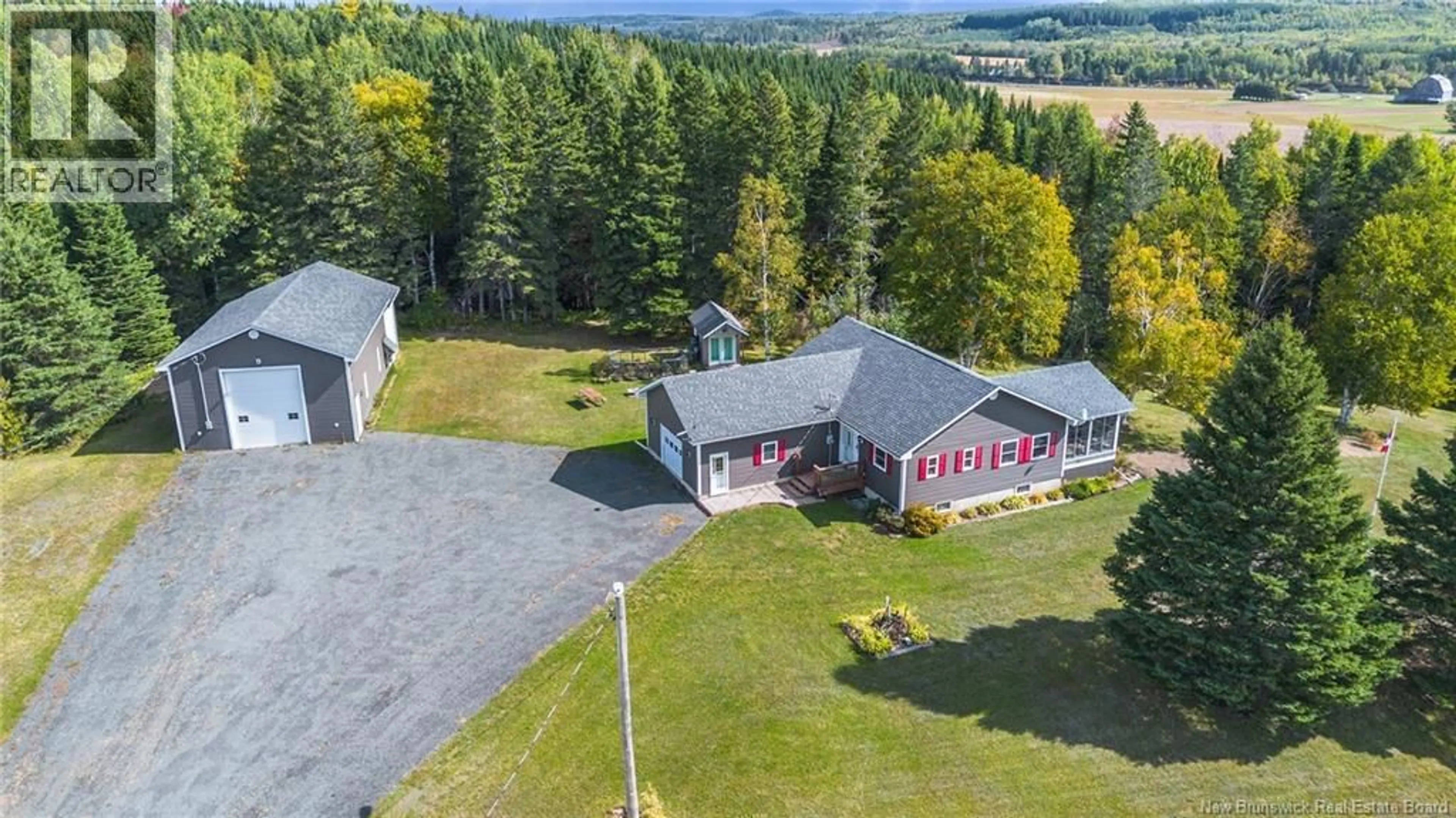 A pic from outside/outdoor area/front of a property/back of a property/a pic from drone, mountain view for 1145 390 ROUTE, Perth-Andover New Brunswick E7H4N7