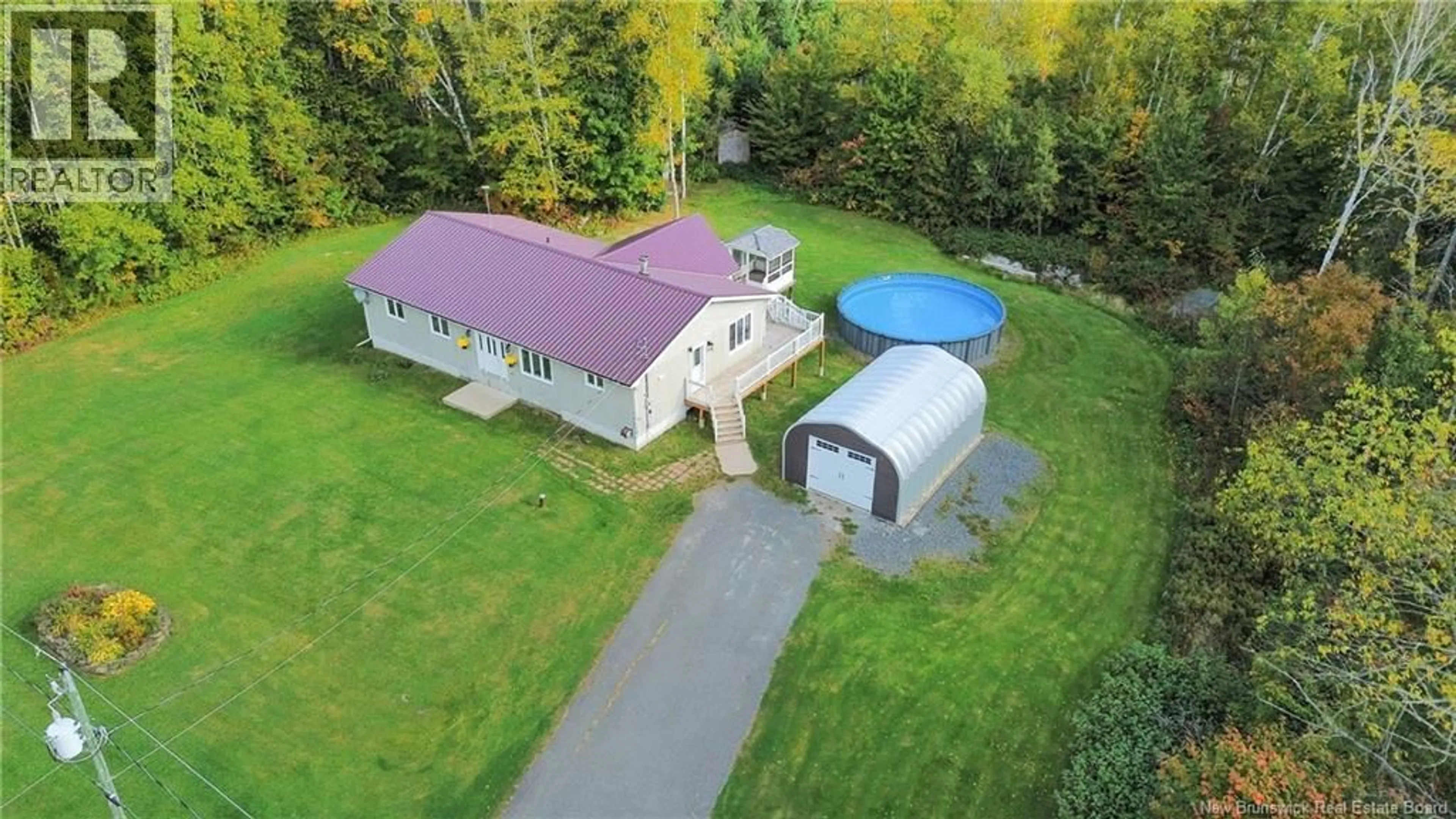 A pic from outside/outdoor area/front of a property/back of a property/a pic from drone, building for 636 GREENFIELD ROAD, Greenfield New Brunswick E7L3E2