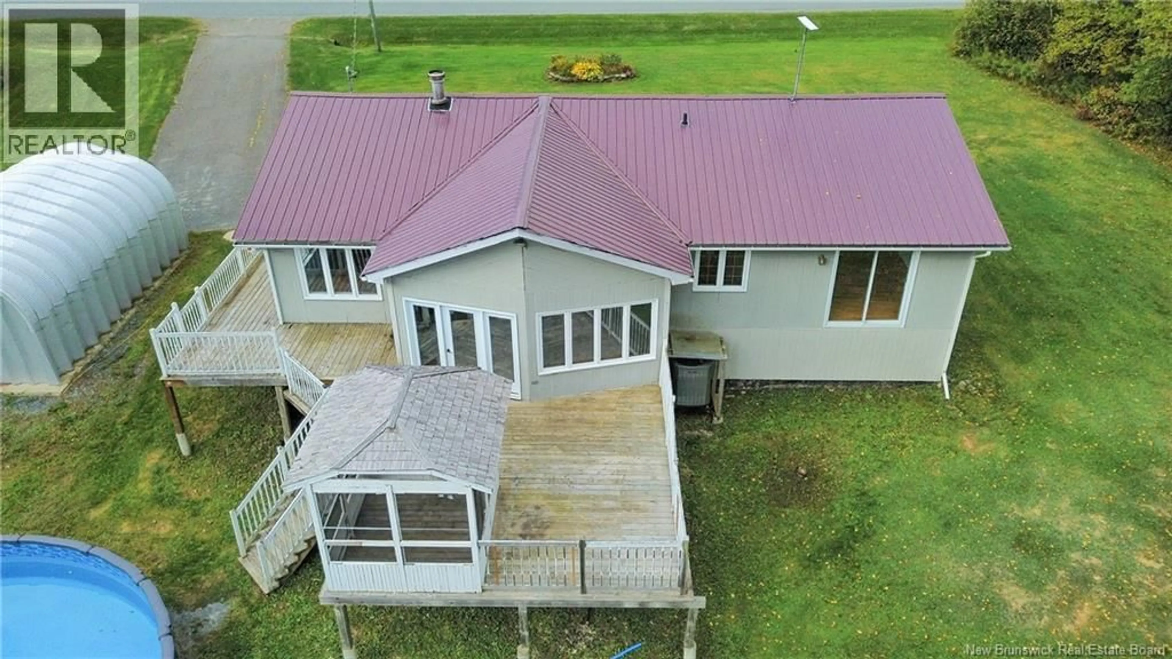 A pic from outside/outdoor area/front of a property/back of a property/a pic from drone, building for 636 GREENFIELD ROAD, Greenfield New Brunswick E7L3E2