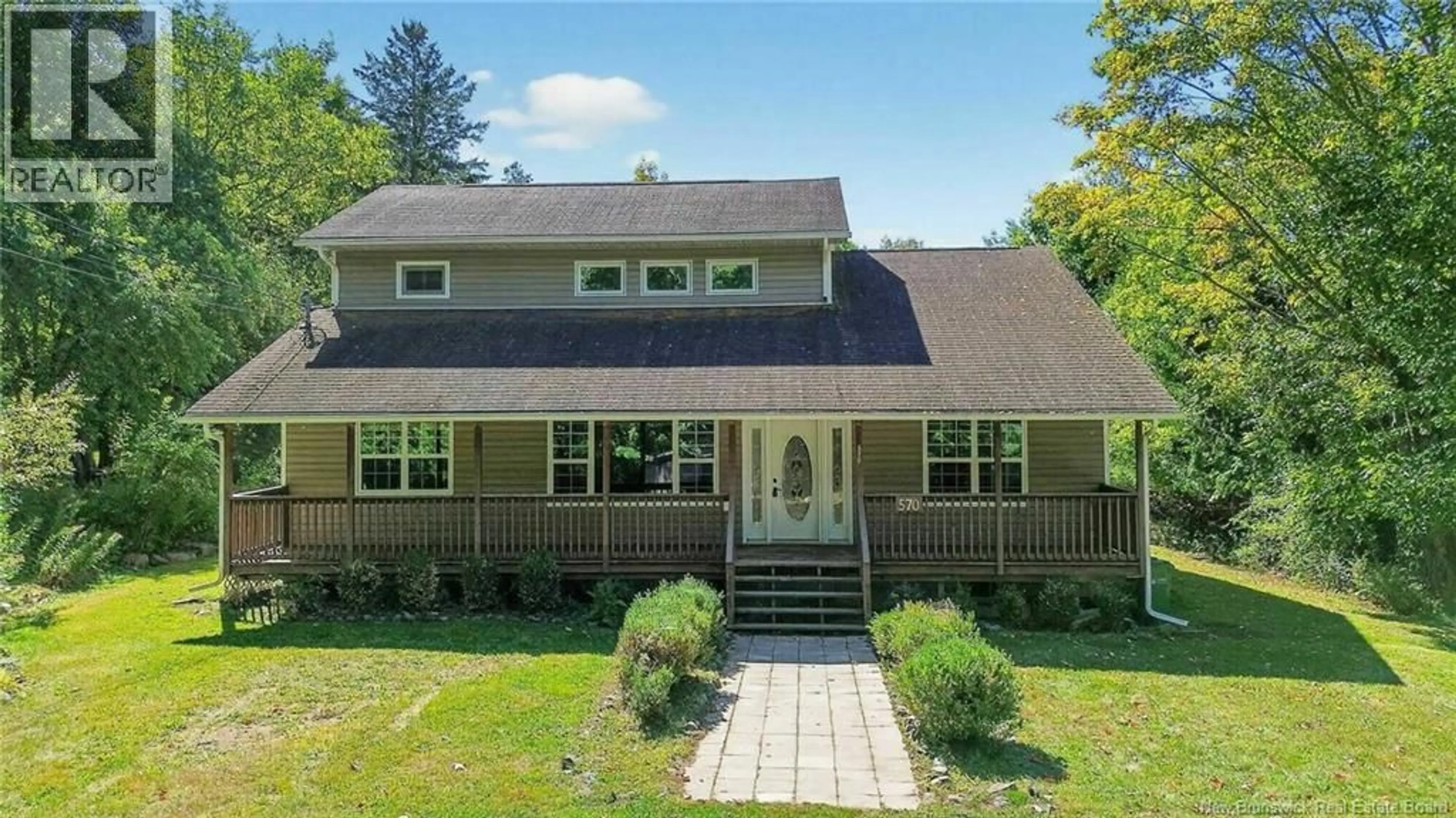 Home with vinyl exterior material, street for 570 MAIN STREET, Hampton New Brunswick E5N6G9