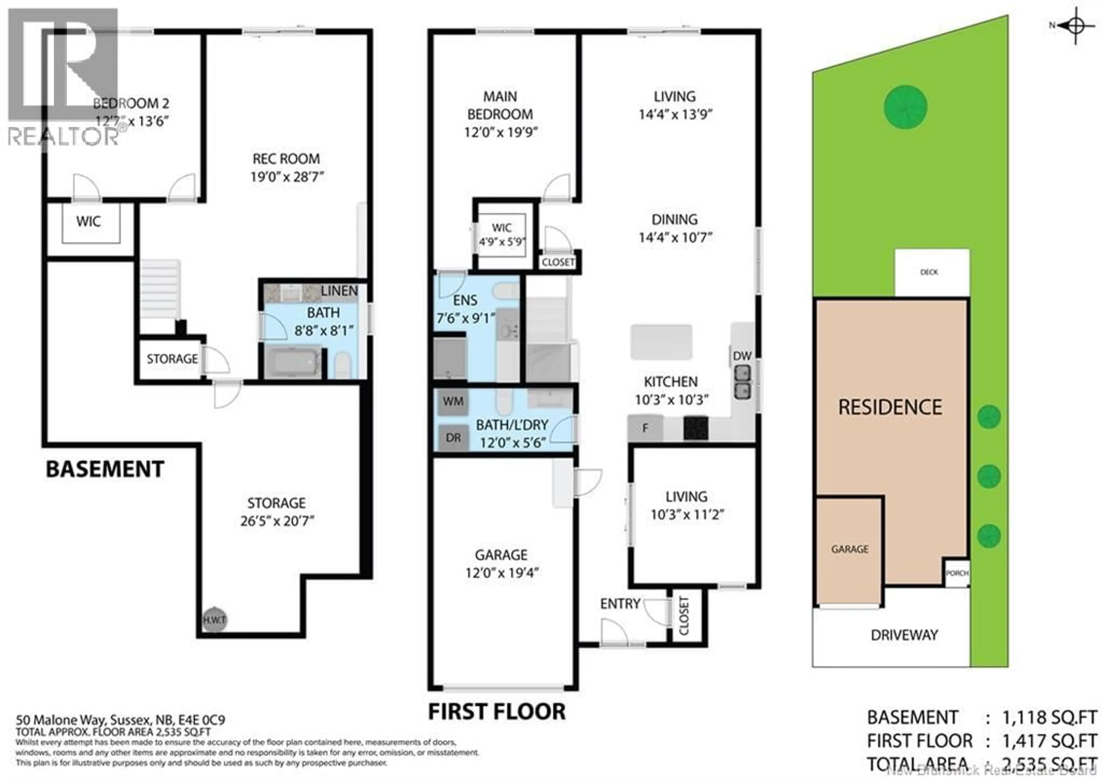 Floor plan for 50 MALONE WAY, Sussex New Brunswick E4E0C9