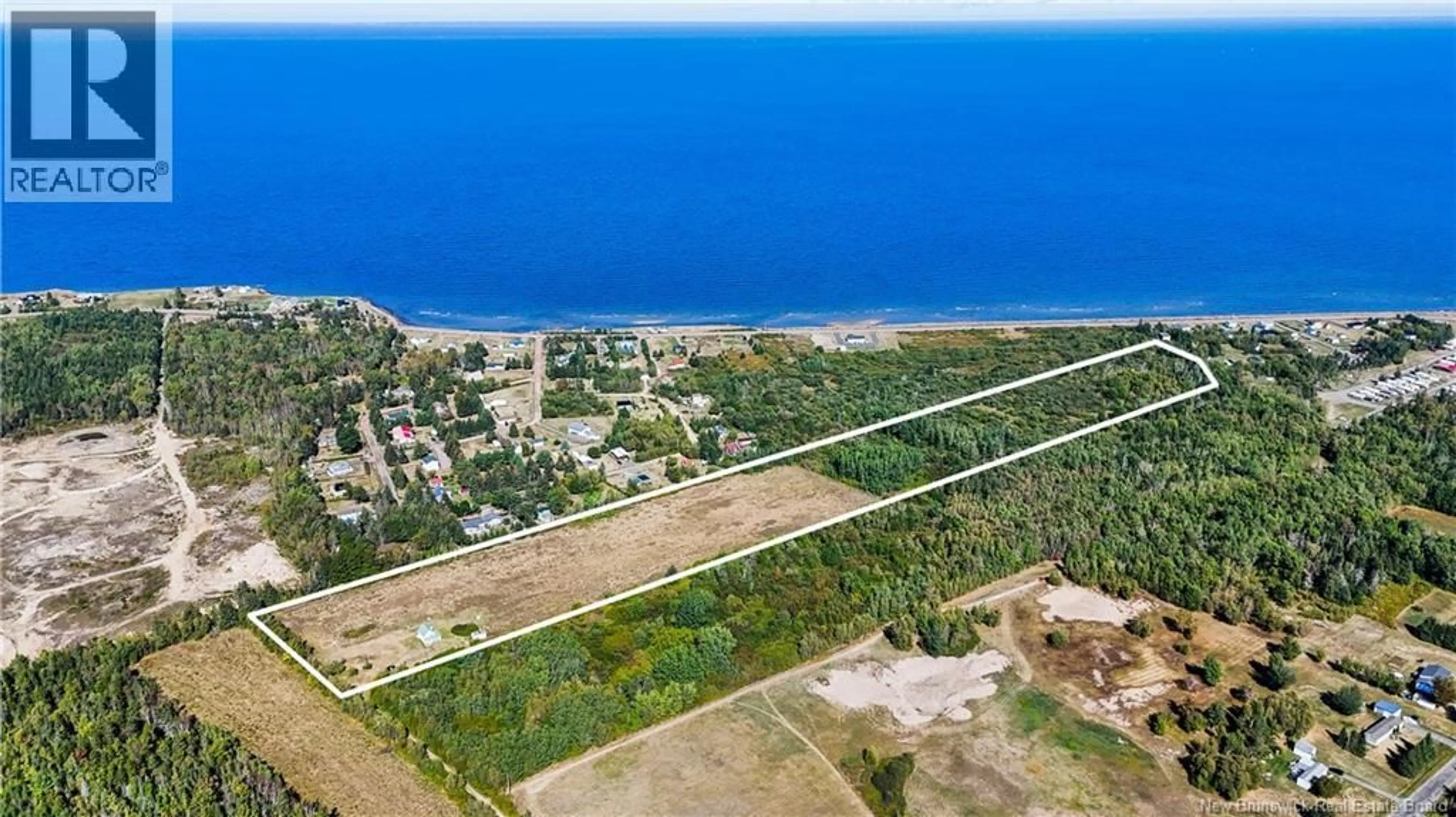 A pic from outside/outdoor area/front of a property/back of a property/a pic from drone, water/lake/river/ocean view for 214 ALLEE DE L'ECOLE, Grande-Digue New Brunswick E4R3S2