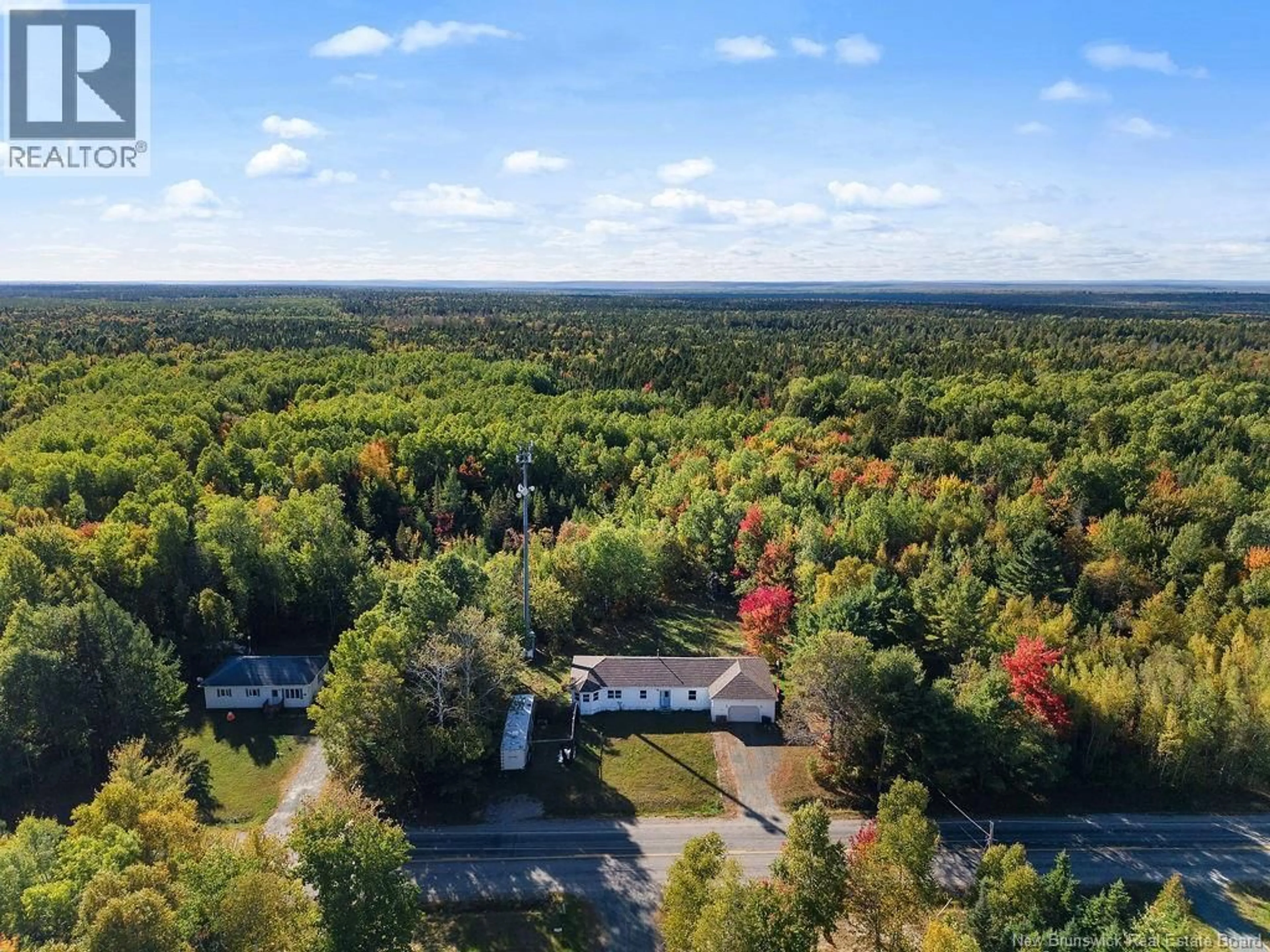 A pic from outside/outdoor area/front of a property/back of a property/a pic from drone, forest/trees view for 871 415 ROUTE, Warwick Settlement New Brunswick E9E1Y7