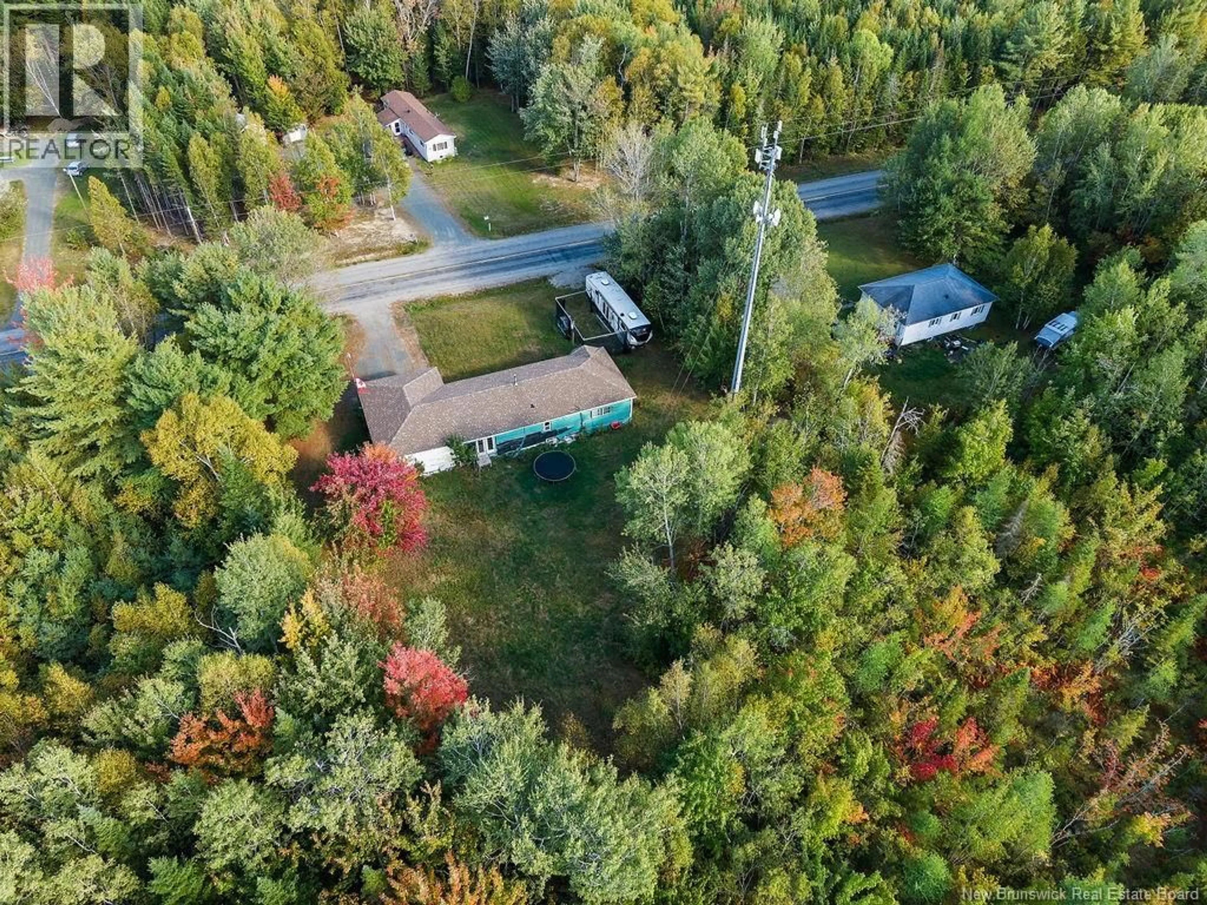 A pic from outside/outdoor area/front of a property/back of a property/a pic from drone, forest/trees view for 871 415 ROUTE, Warwick Settlement New Brunswick E9E1Y7