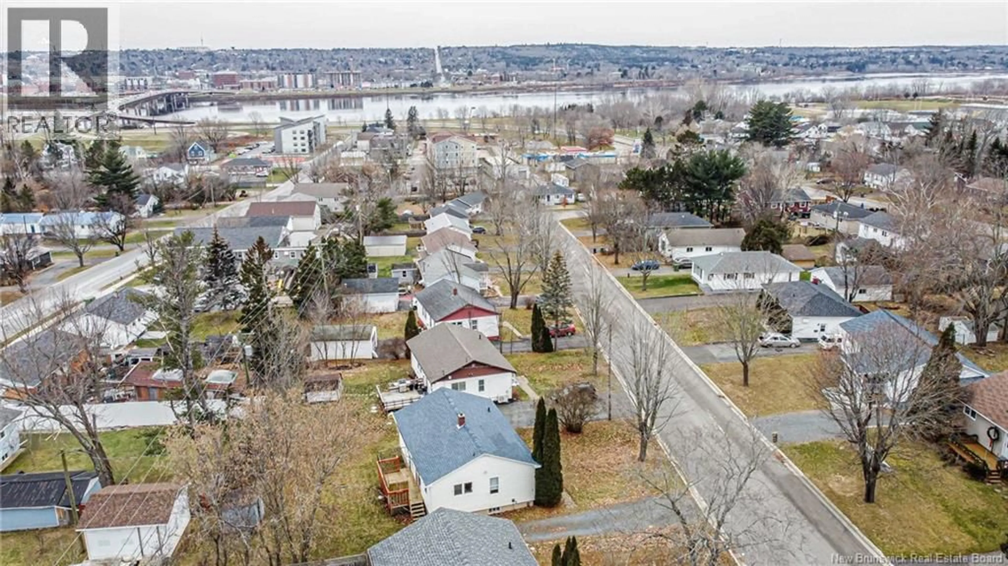 A pic from outside/outdoor area/front of a property/back of a property/a pic from drone, water/lake/river/ocean view for 122 PRESTON DRIVE, Fredericton New Brunswick E3A2L6