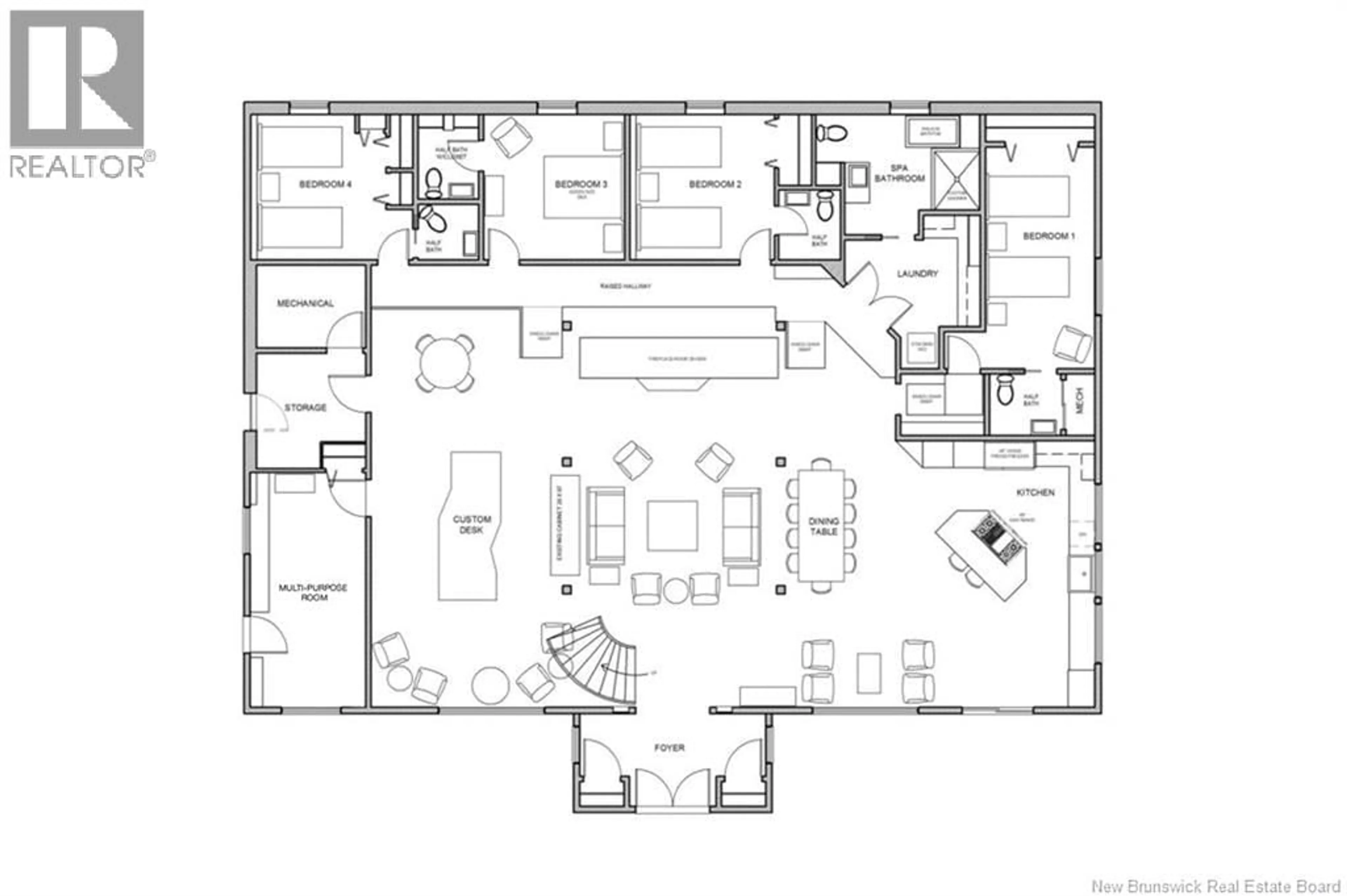 Floor plan for 1124 ROUTE 105, Douglas New Brunswick E3G7J7
