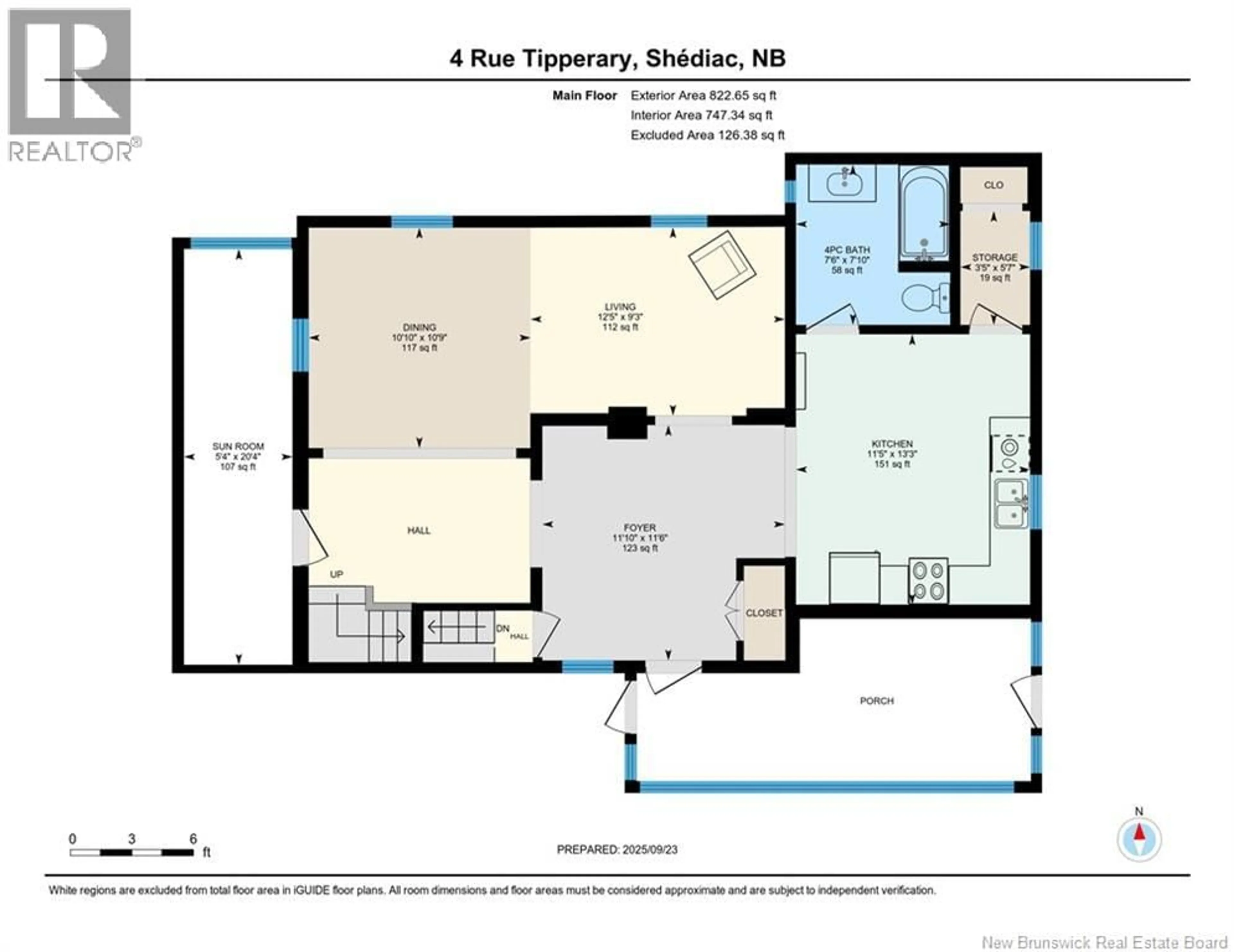 Floor plan for 4 TIPPERARY STREET, Shediac New Brunswick E4P2V8