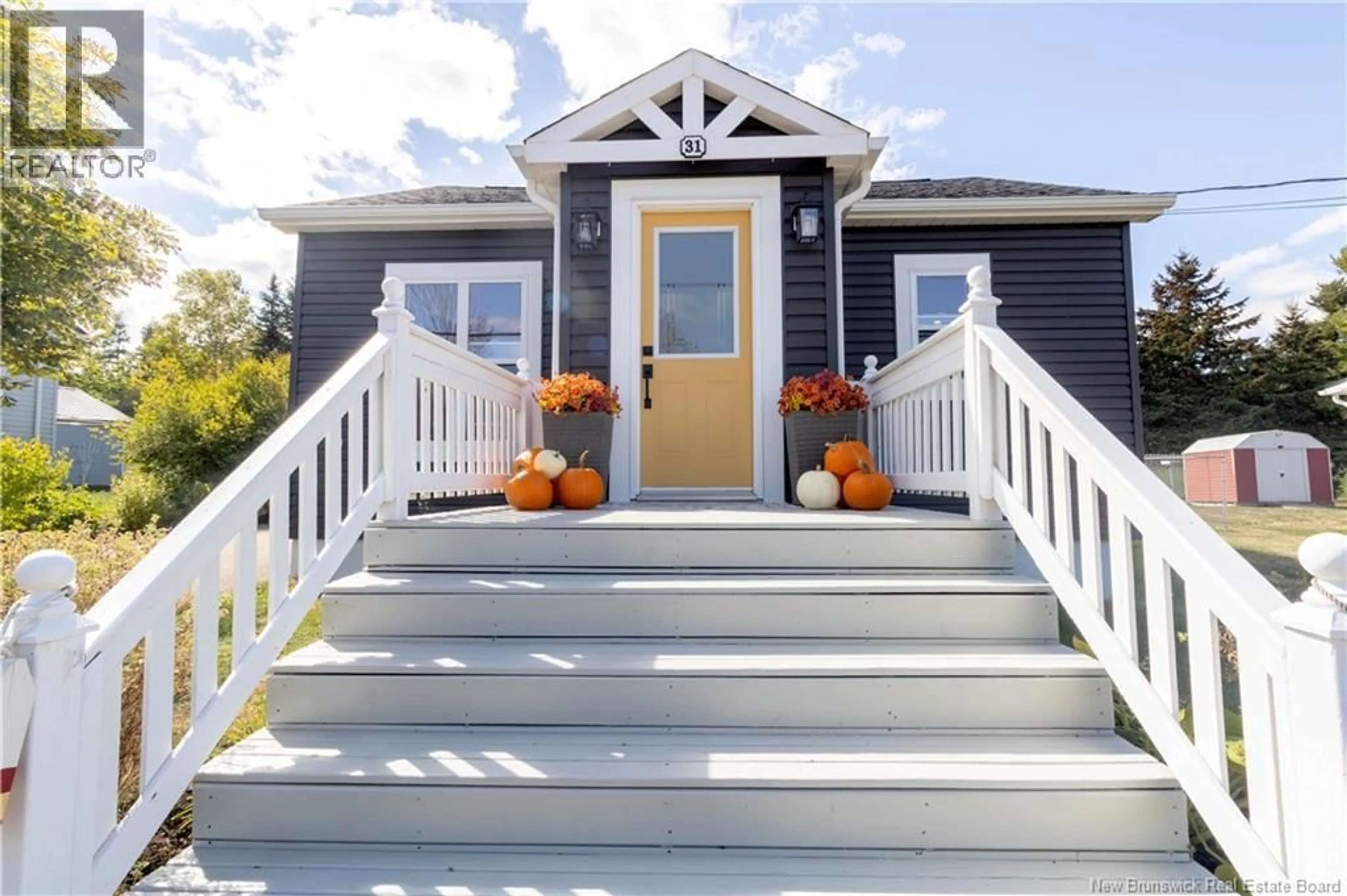 Home with vinyl exterior material, street for 31 NEW LINE ROAD, Sussex Corner New Brunswick E4E2X9
