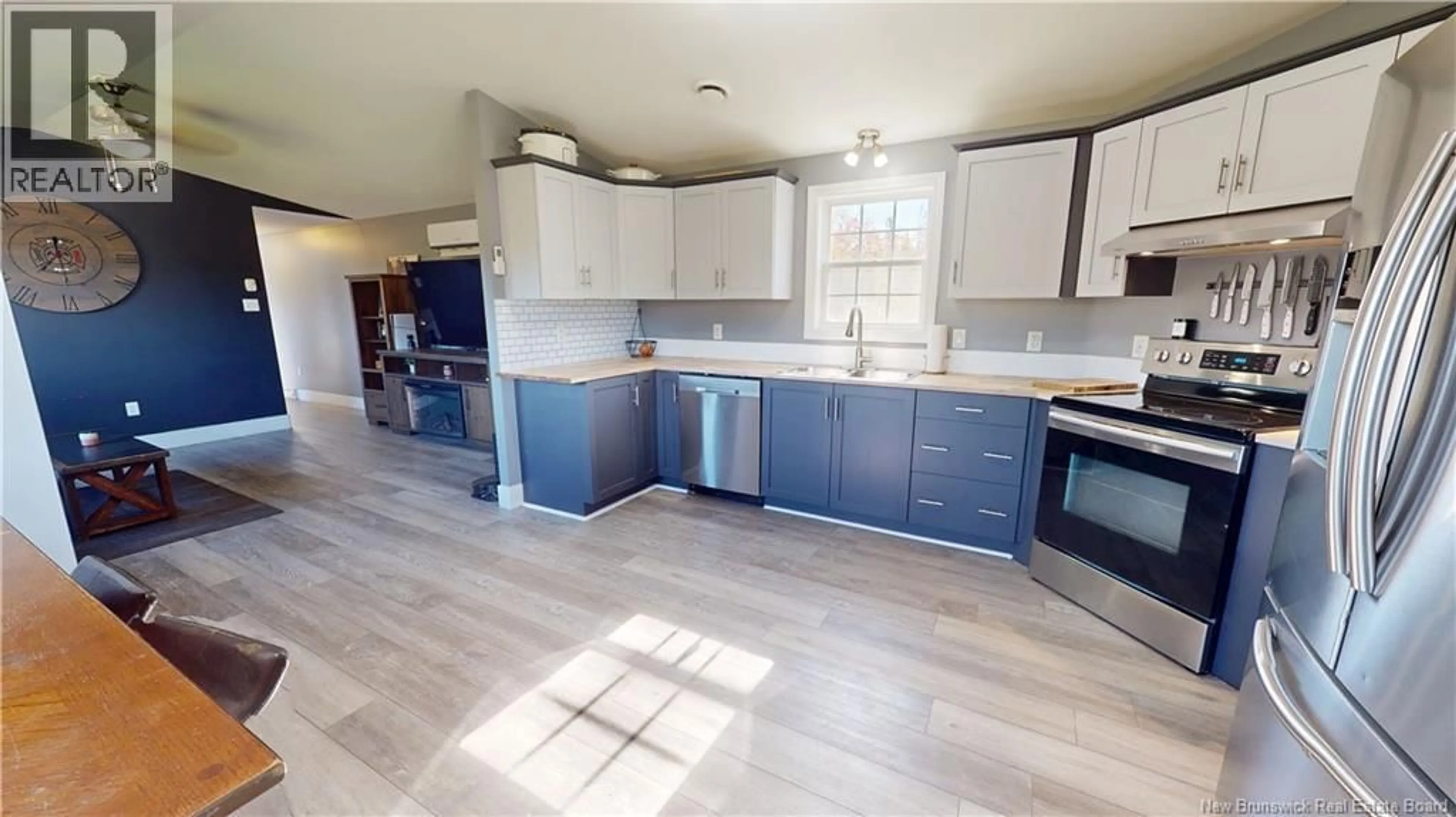 Open concept kitchen, ceramic/tile floor for 60 TERRACE STREET, Rusagonis New Brunswick E3B0S2