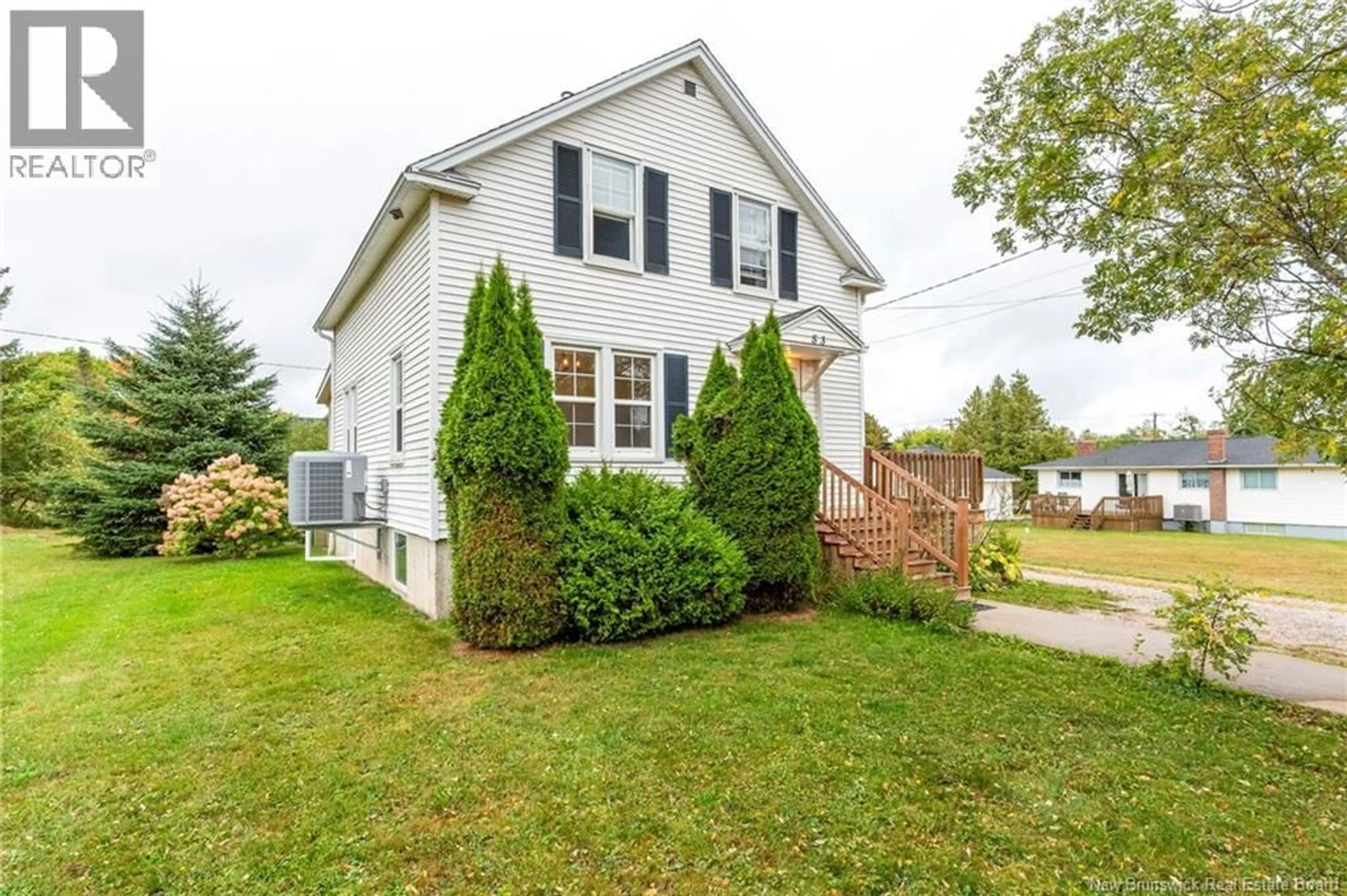 Home with vinyl exterior material, street for 53 VETERANS AVENUE, Salisbury New Brunswick E4J2T1
