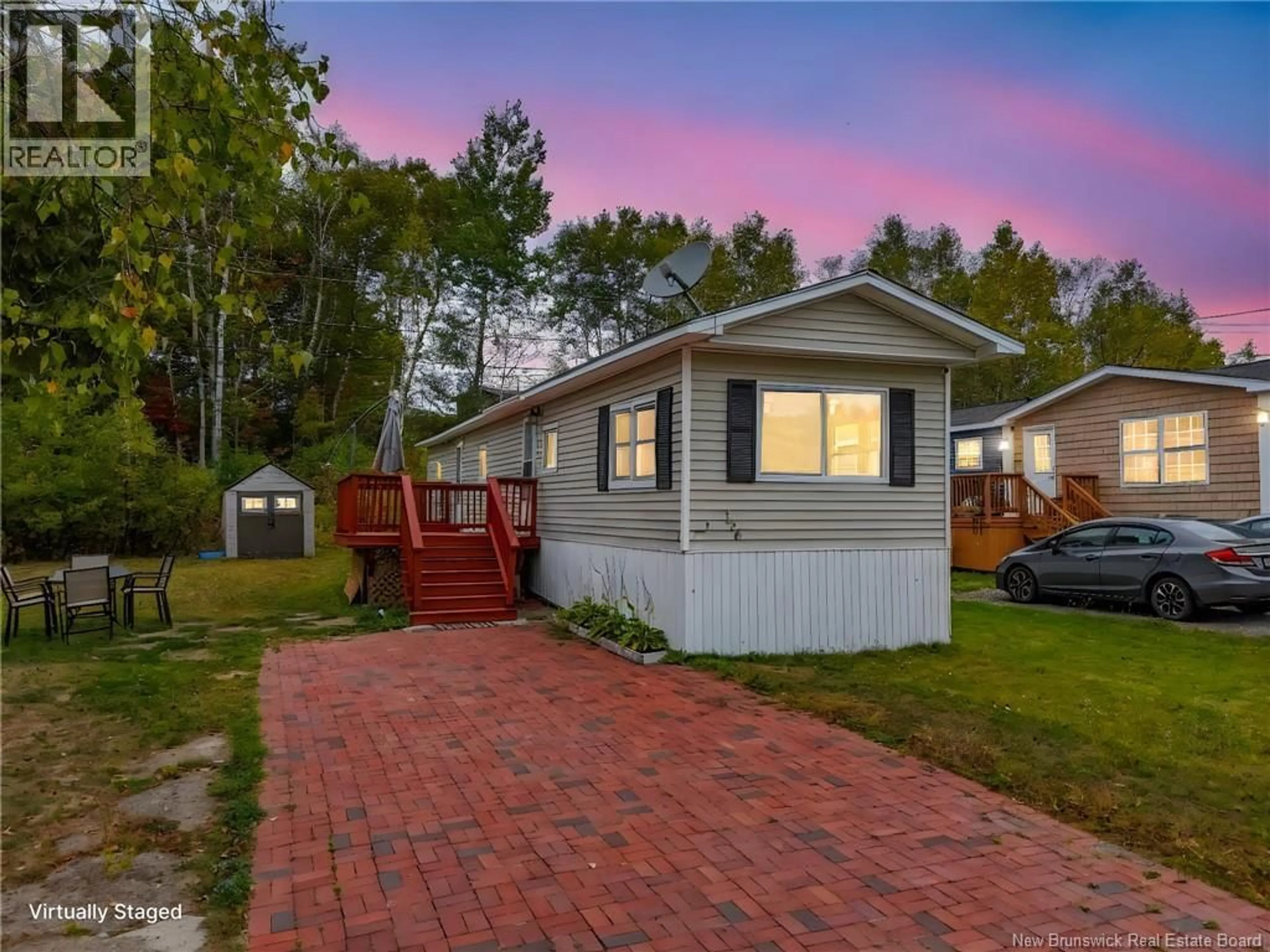 Home with vinyl exterior material, street for 166 EVERGREEN STREET, Fredericton New Brunswick E3B6N5
