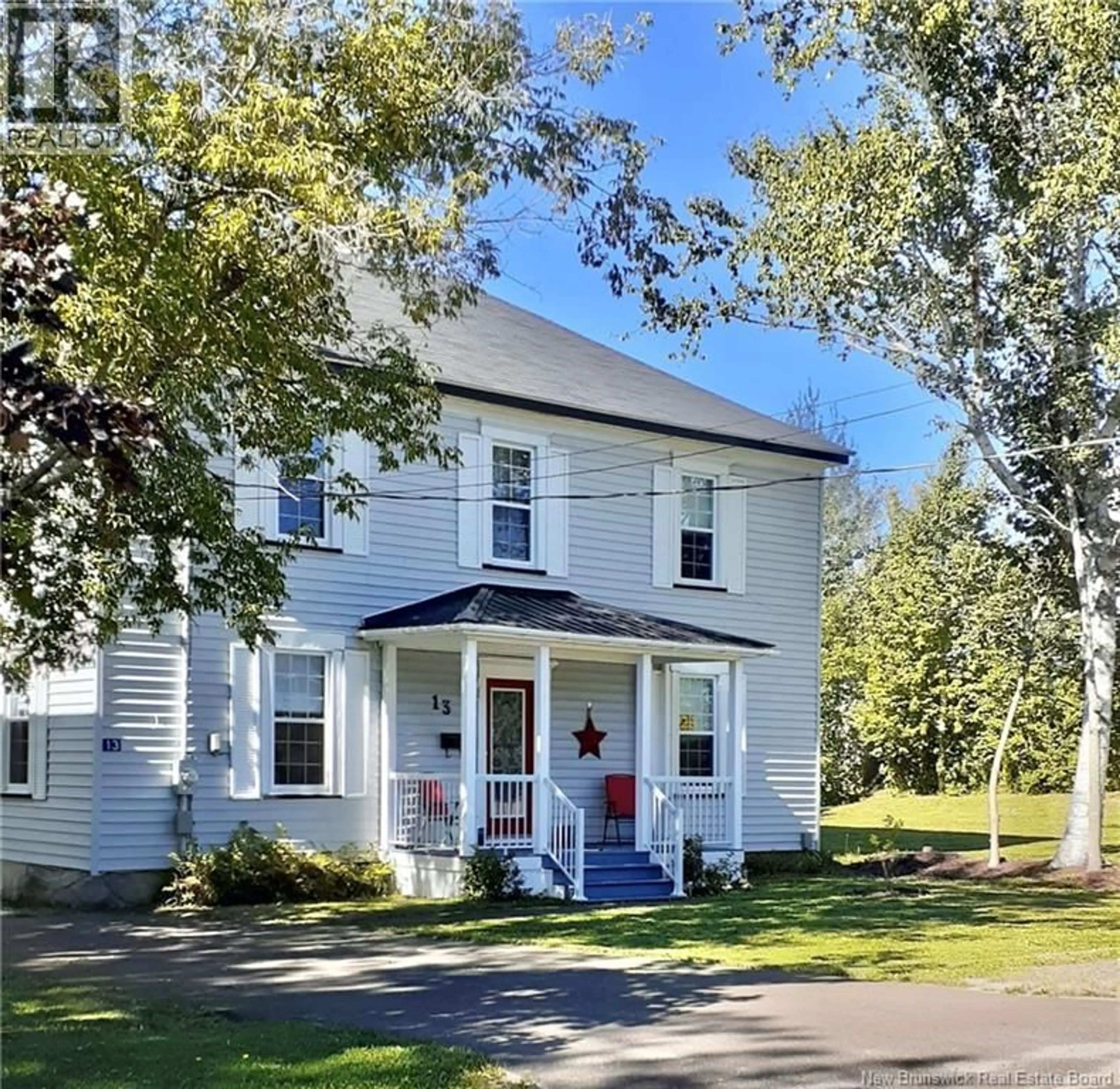 Home with vinyl exterior material, street for 13 DEPOT STREET, McAdam New Brunswick E6J1T9