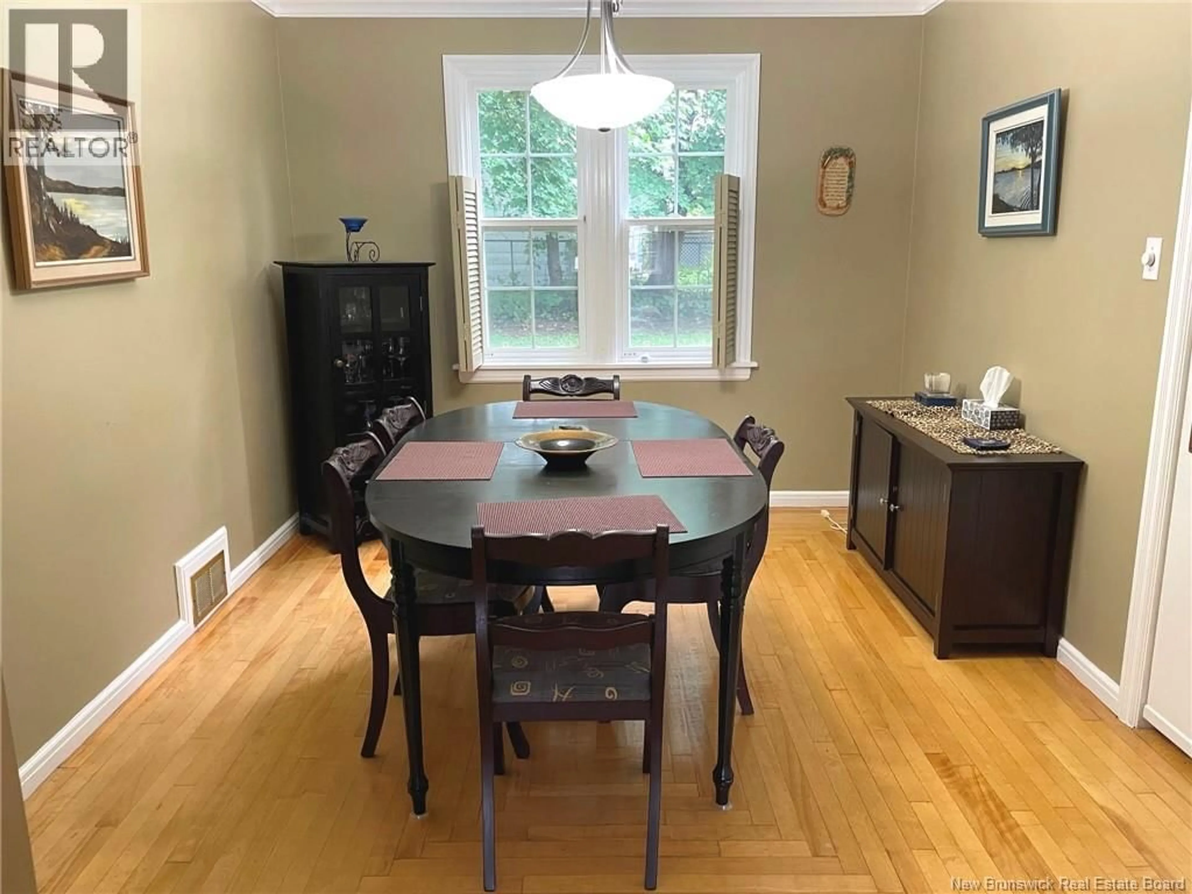 Dining room, wood/laminate floor for 102 PORTLEDGE AVENUE, Moncton New Brunswick E1C5S7