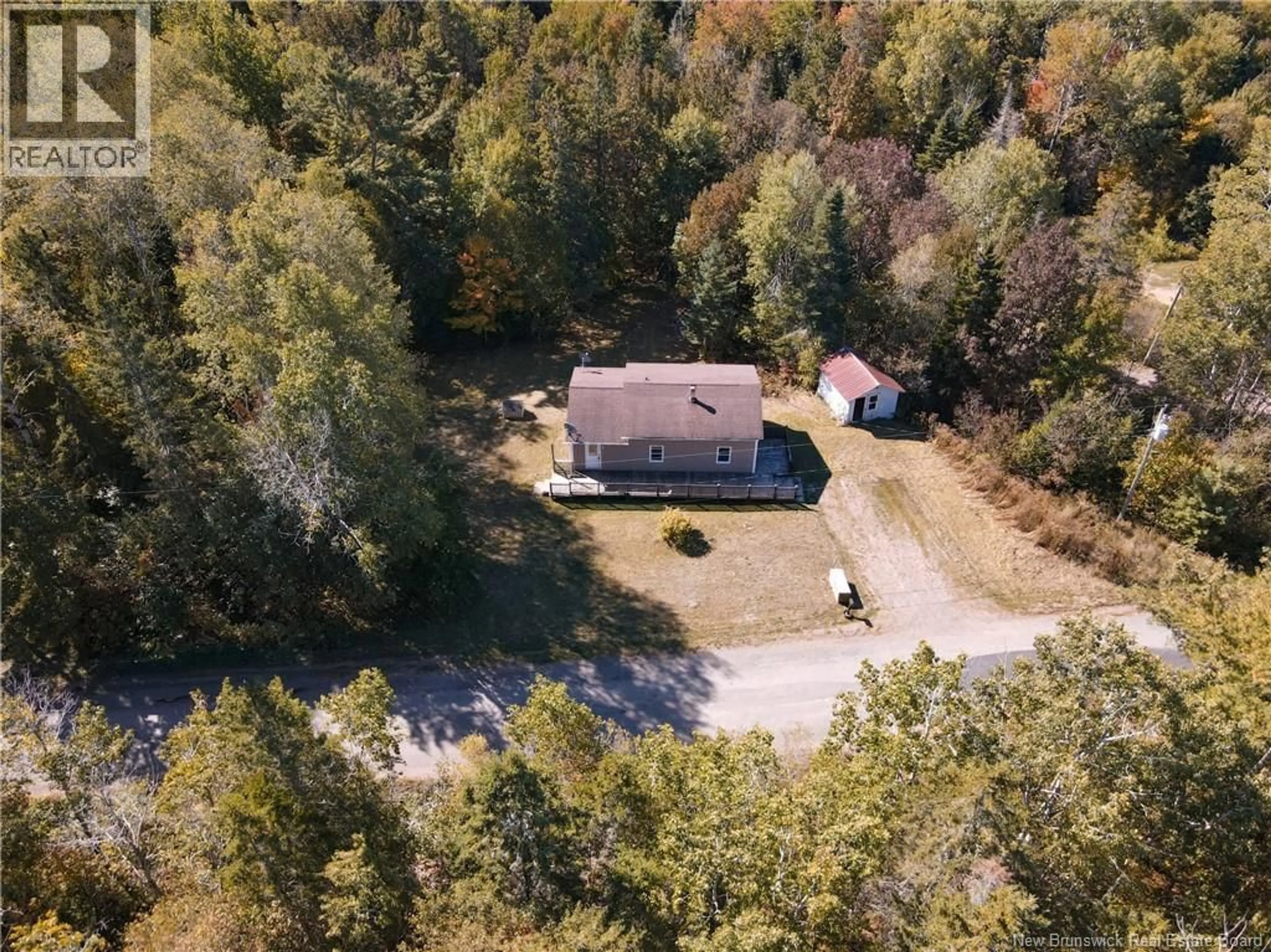 A pic from outside/outdoor area/front of a property/back of a property/a pic from drone, forest/trees view for 529 MILL BROOK ROAD, New Line Road New Brunswick E4E4R7