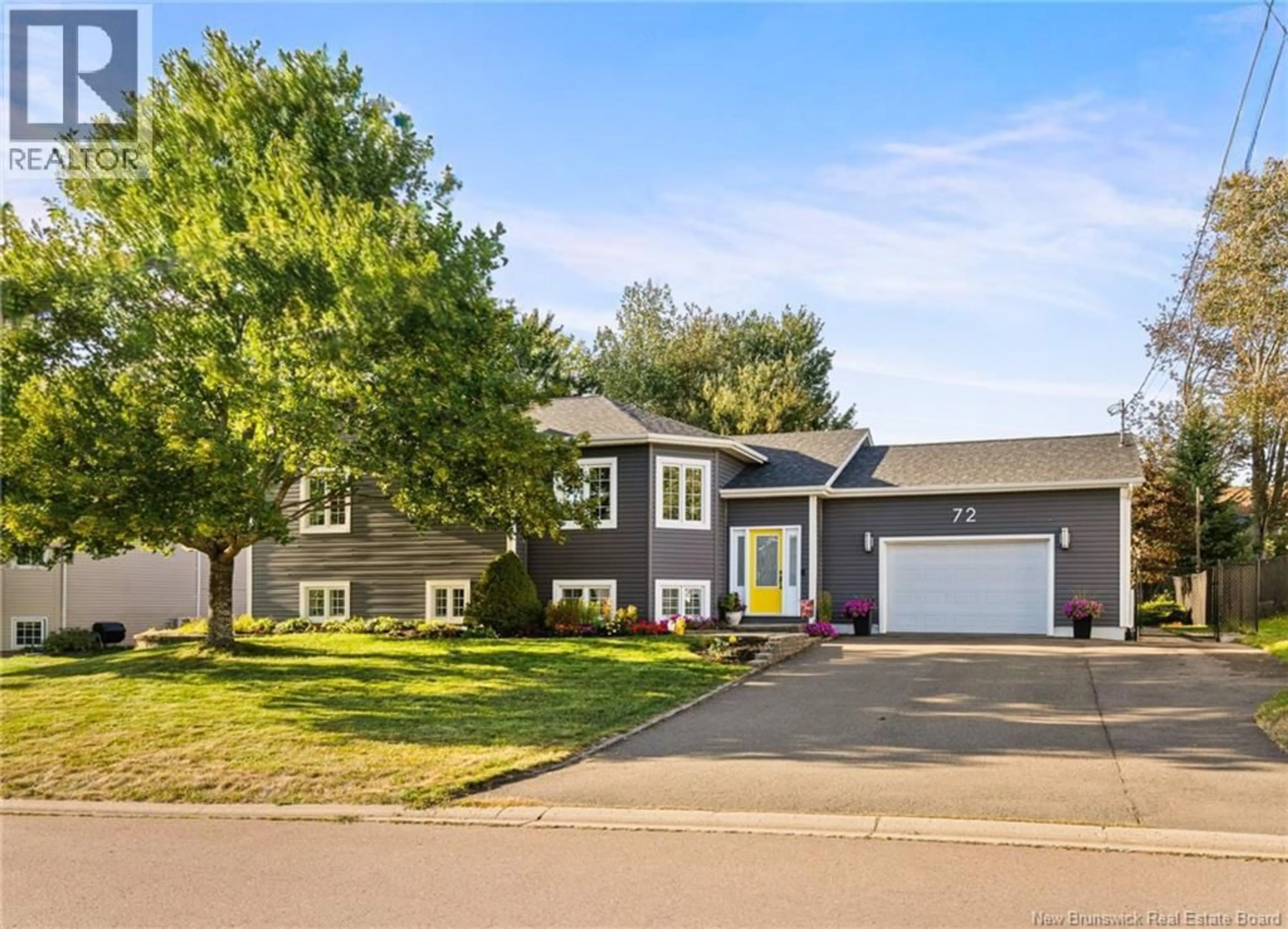 Home with vinyl exterior material, street for 72 PELAGIE STREET, Dieppe New Brunswick E1A7R7