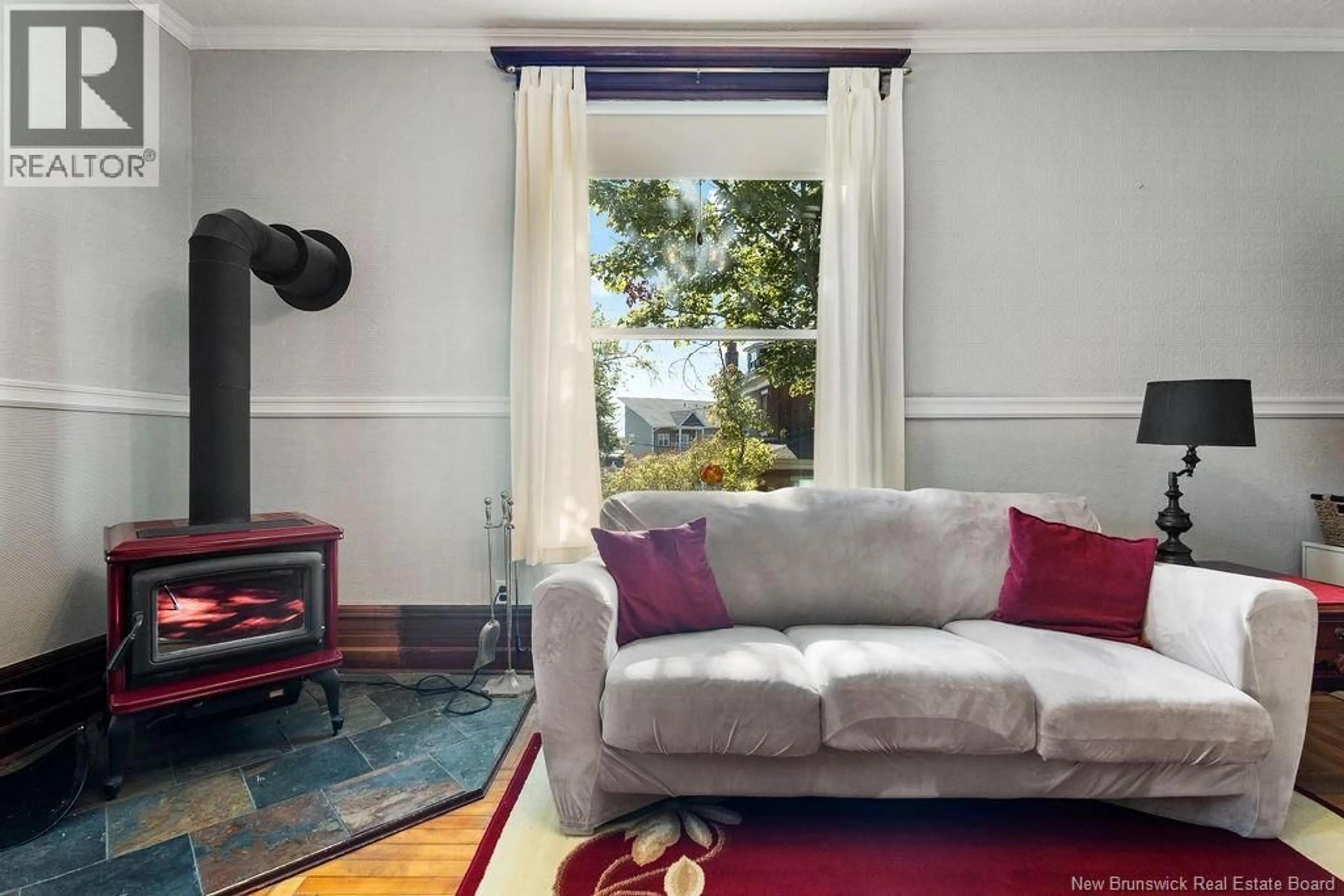 Living room with furniture, unknown for 215 REGENT STREET, Miramichi New Brunswick E1V2M9