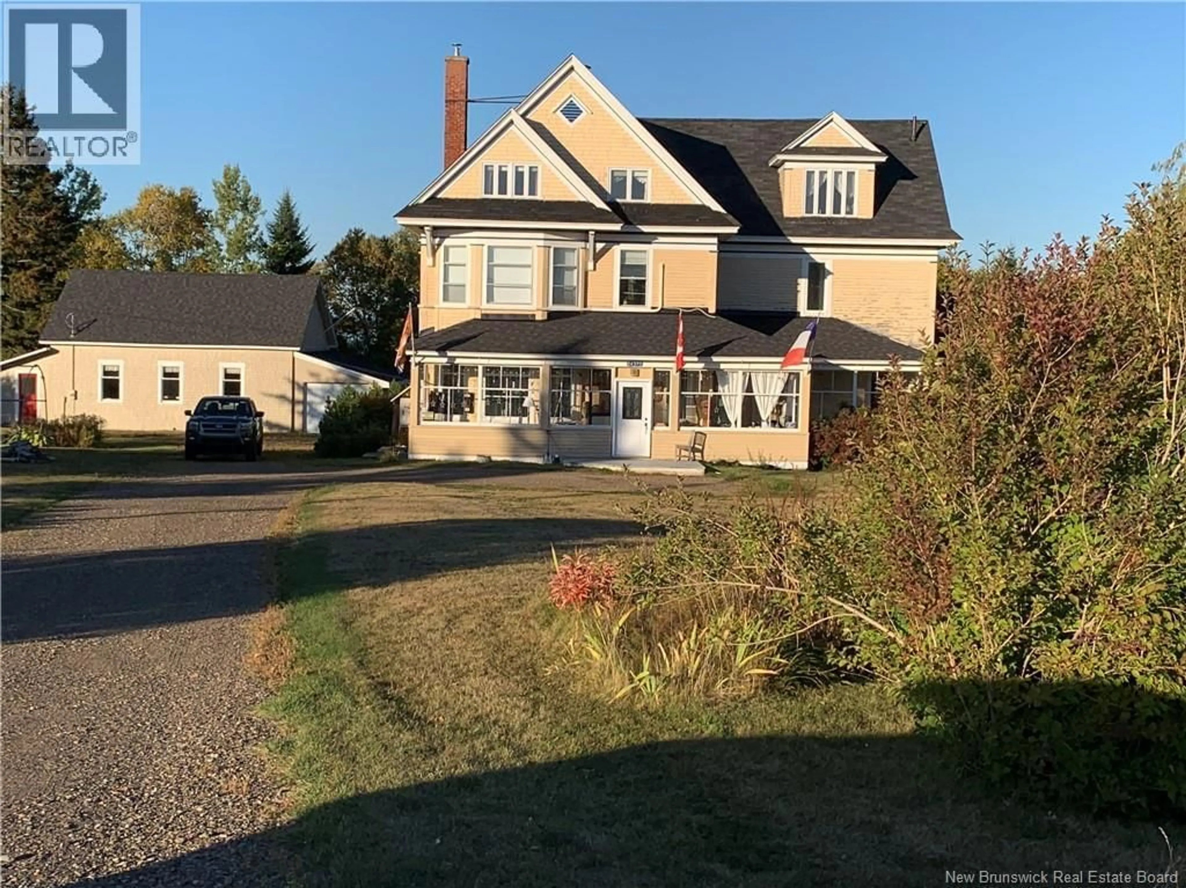 A pic from outside/outdoor area/front of a property/back of a property/a pic from drone, building for 24372 RTE 134, New Mills New Brunswick E8G1E6