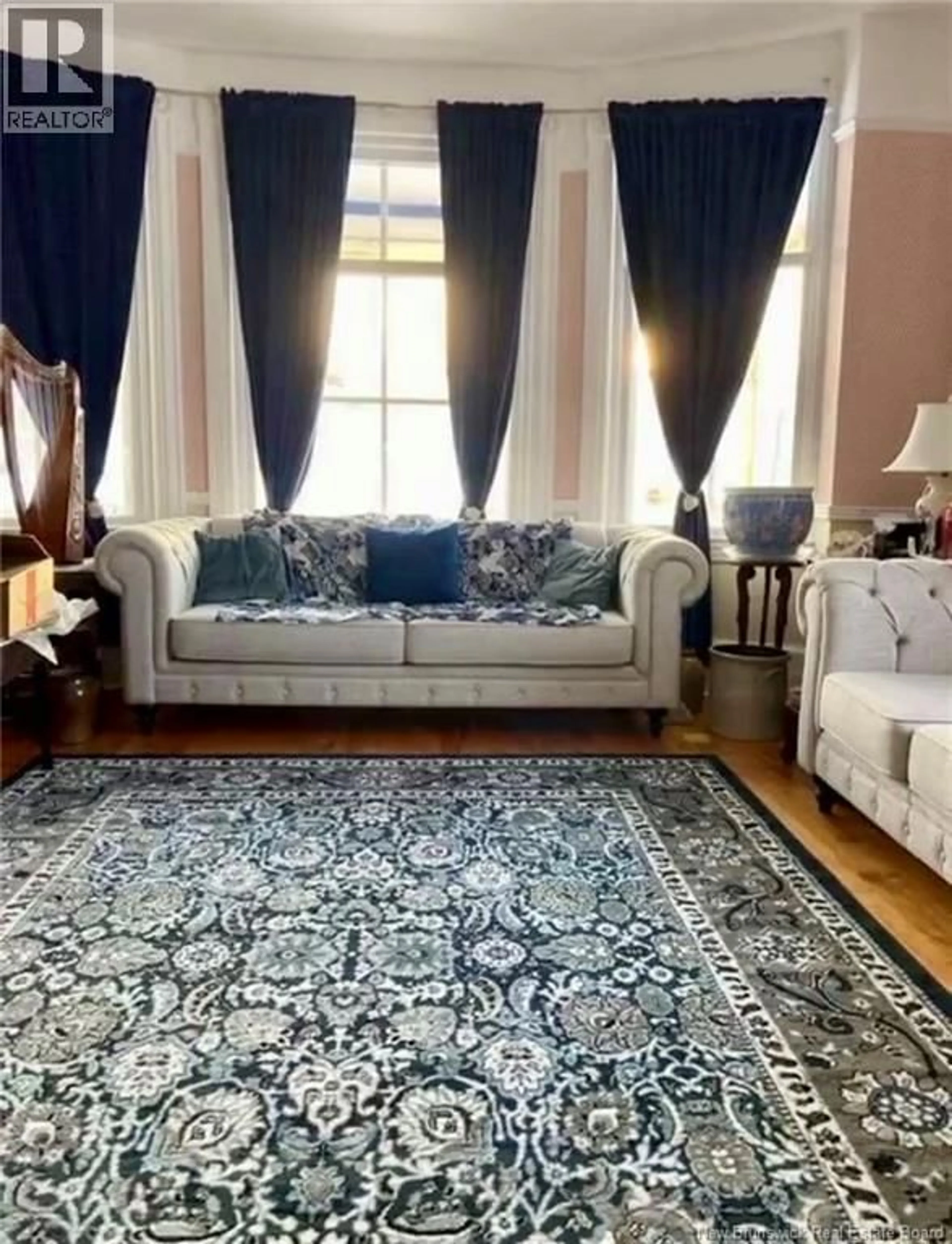 Living room with furniture, carpet floor for 24372 RTE 134, New Mills New Brunswick E8G1E6