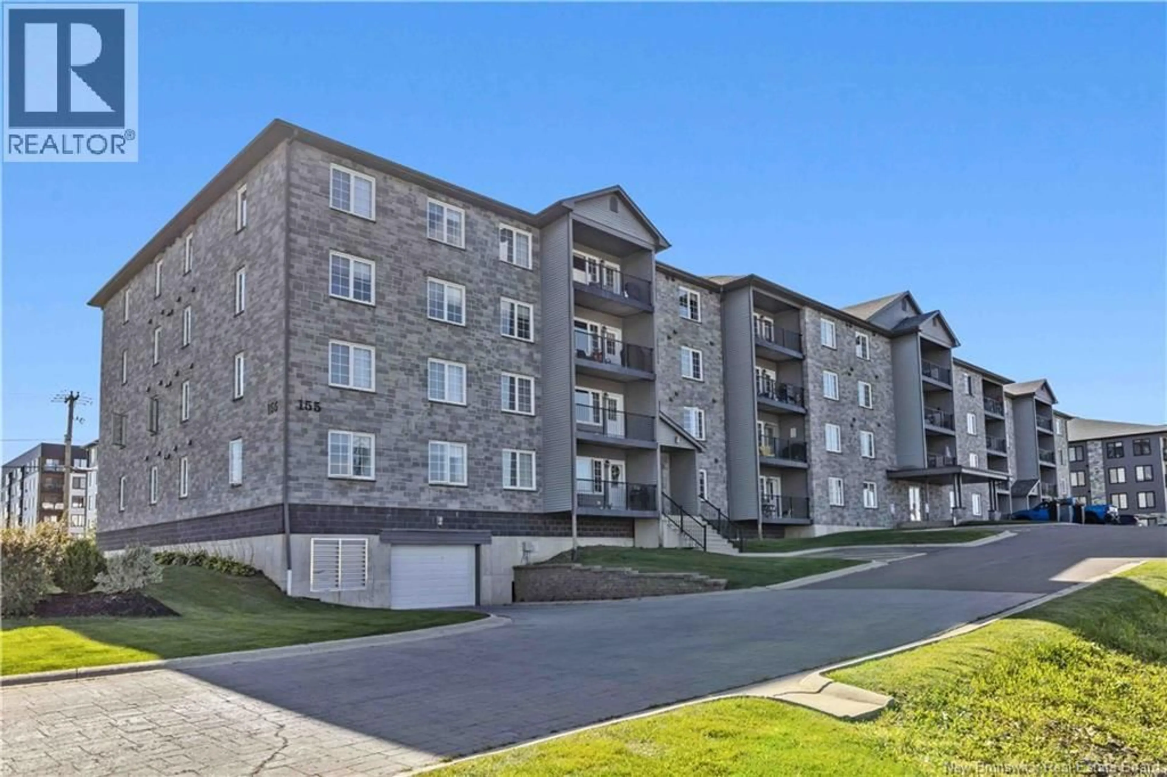 A pic from outside/outdoor area/front of a property/back of a property/a pic from drone, unknown for 102 - 155 LIAN STREET, Fredericton New Brunswick E3C0L9