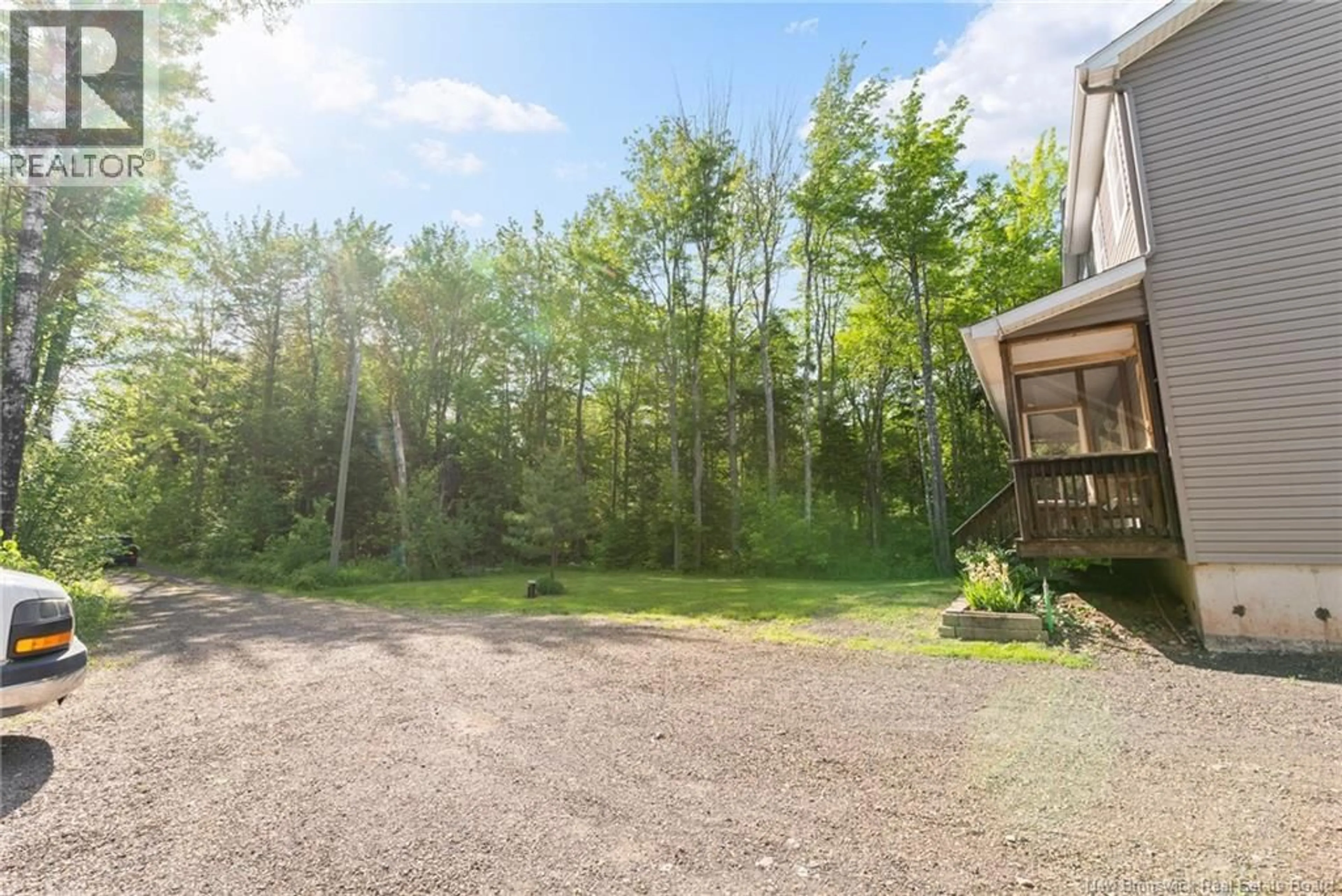Patio, forest/trees view for 133 MACLEAN CROSSROAD ROAD, Irishtown New Brunswick E1H1R7