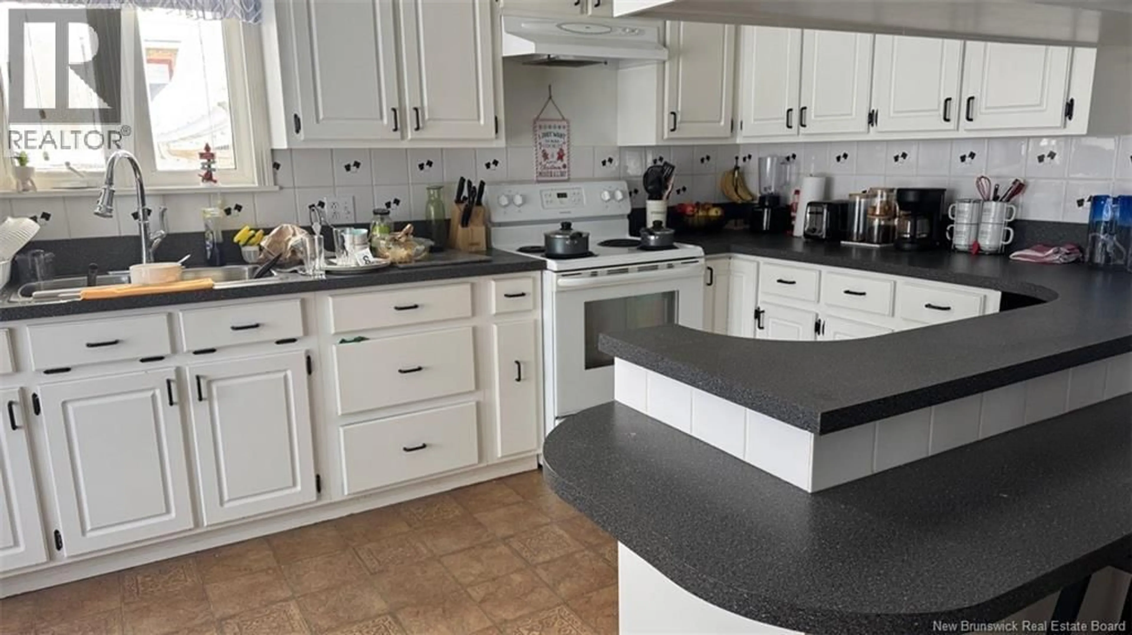Open concept kitchen, ceramic/tile floor for 1350 TOBIQUE ROAD, Drummond New Brunswick E3Y2N7