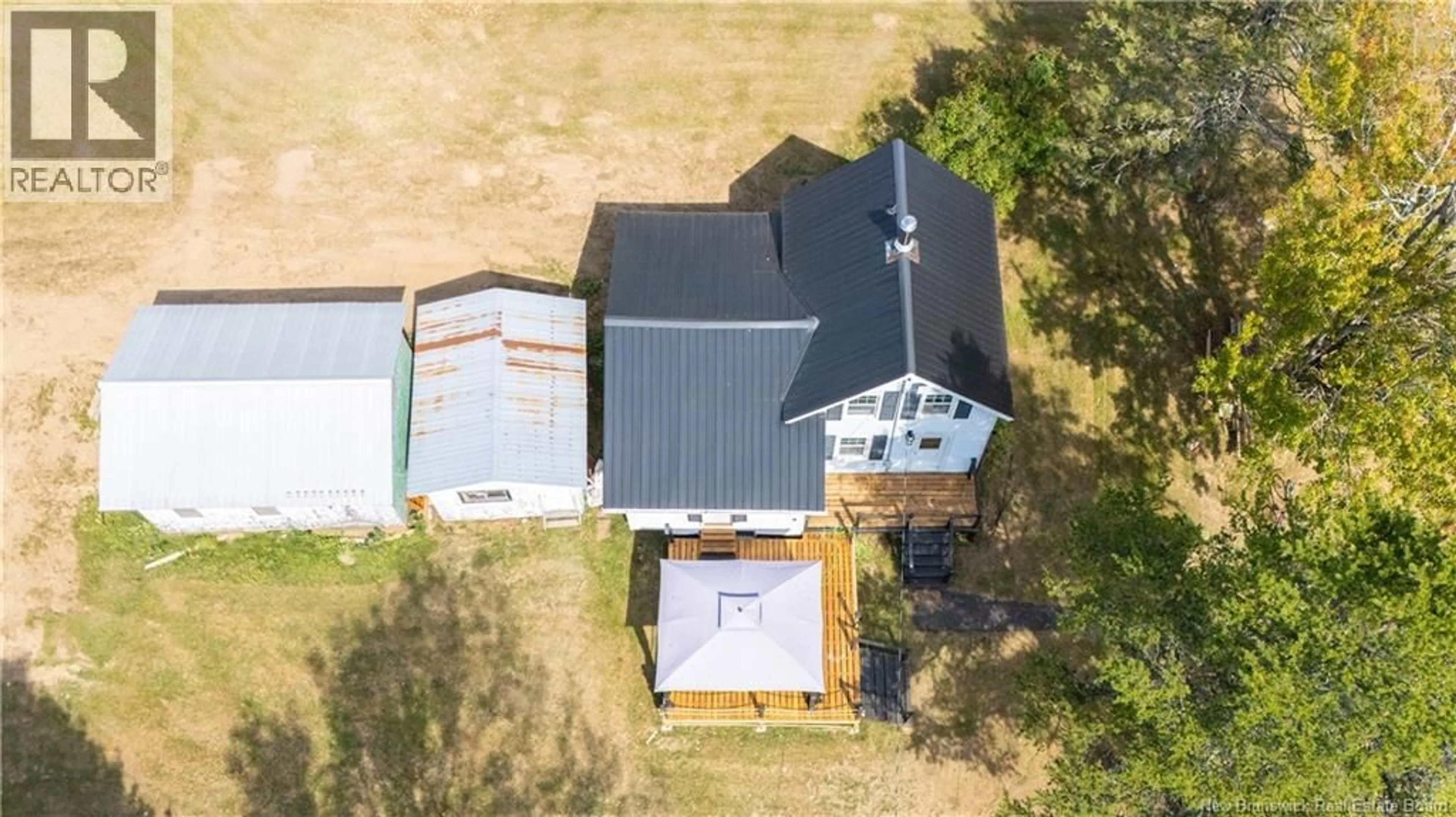 A pic from outside/outdoor area/front of a property/back of a property/a pic from drone, building for 3222 ROUTE 104, Upper Hainesville New Brunswick E6E1J1