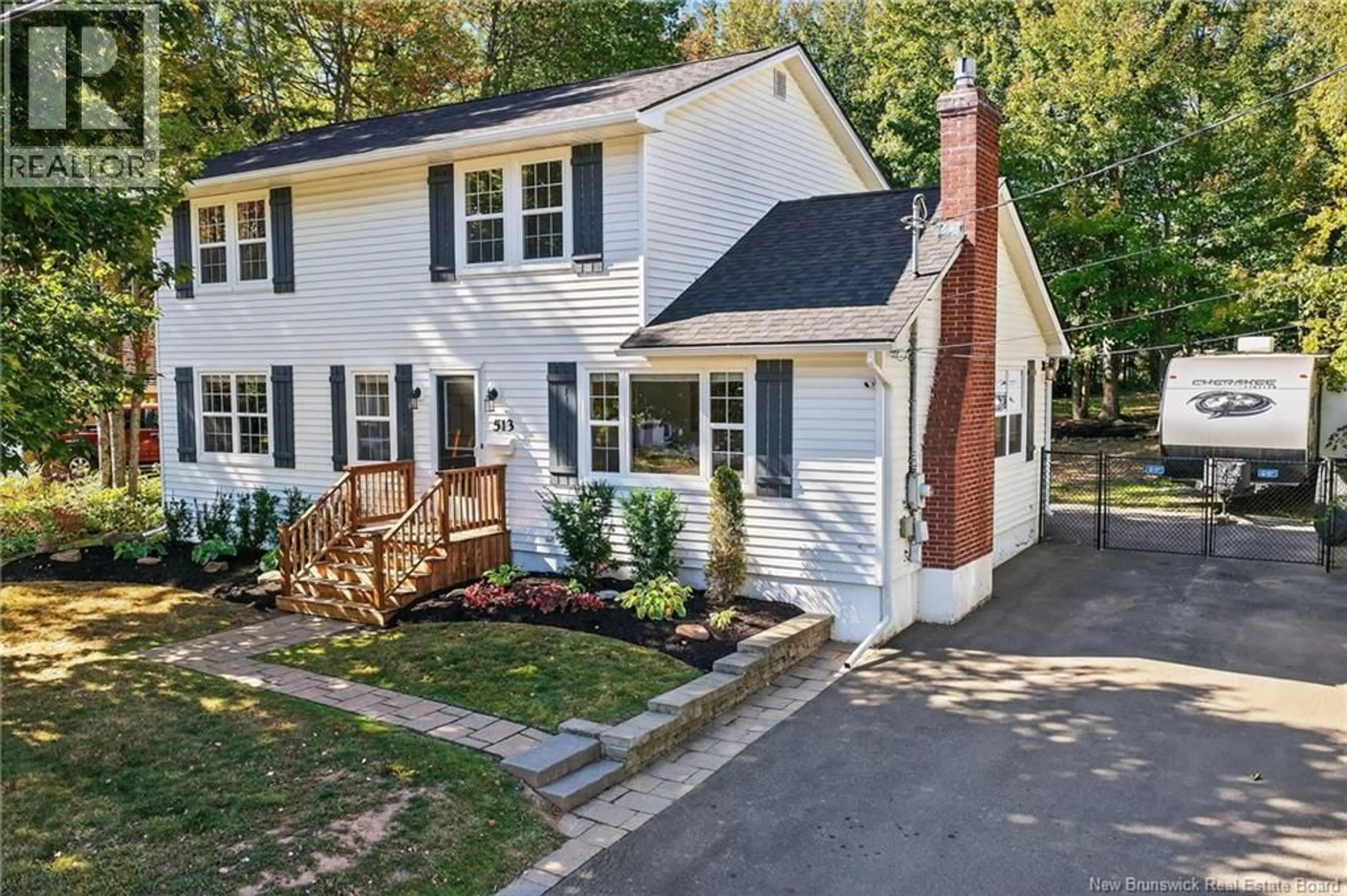 Home with vinyl exterior material, street for 513 BLYTHWOOD AVENUE, Riverview New Brunswick E1B2H3