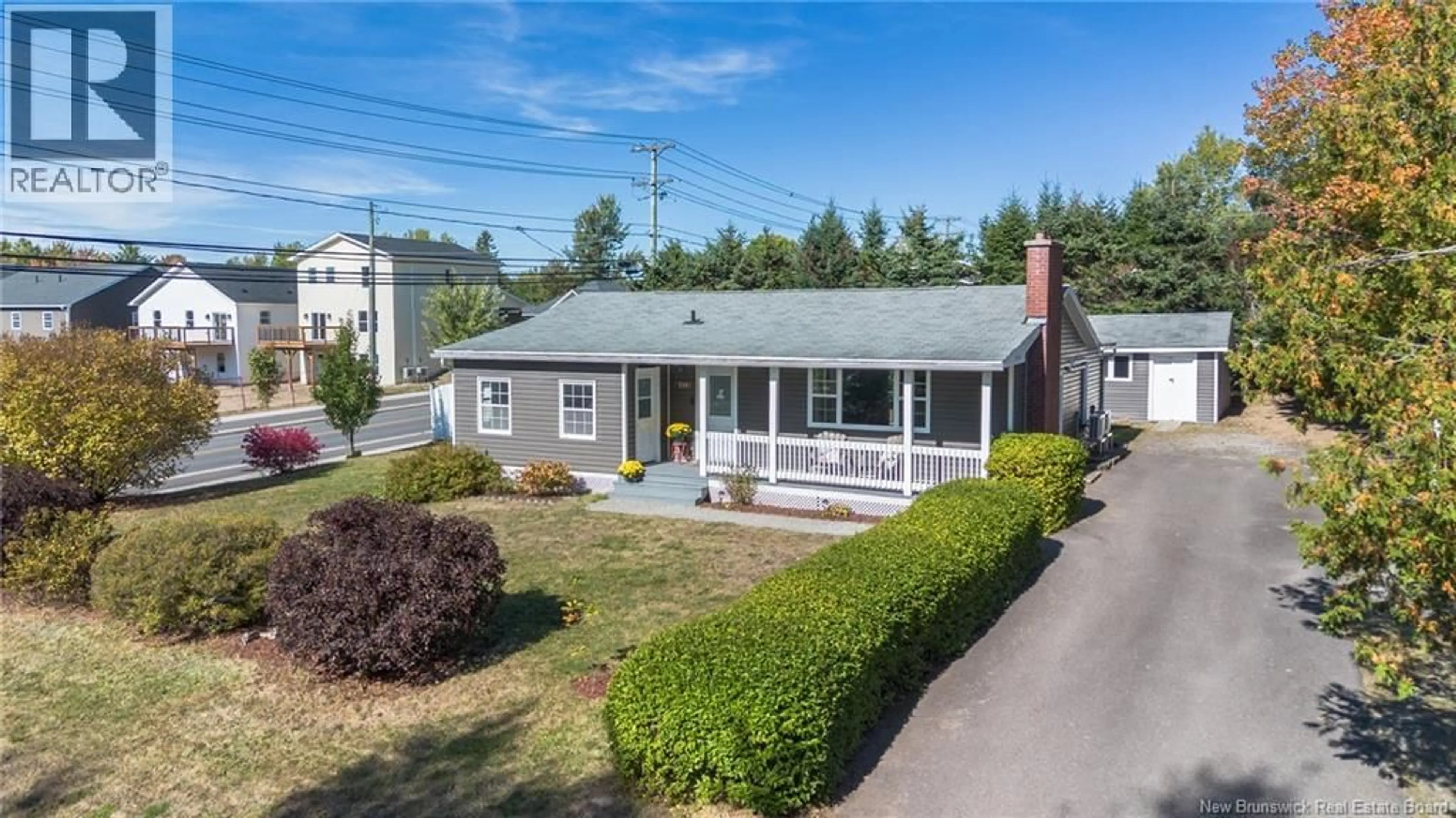 A pic from outside/outdoor area/front of a property/back of a property/a pic from drone, street for 114 WESTVIEW STREET, Fredericton New Brunswick E3A1W9