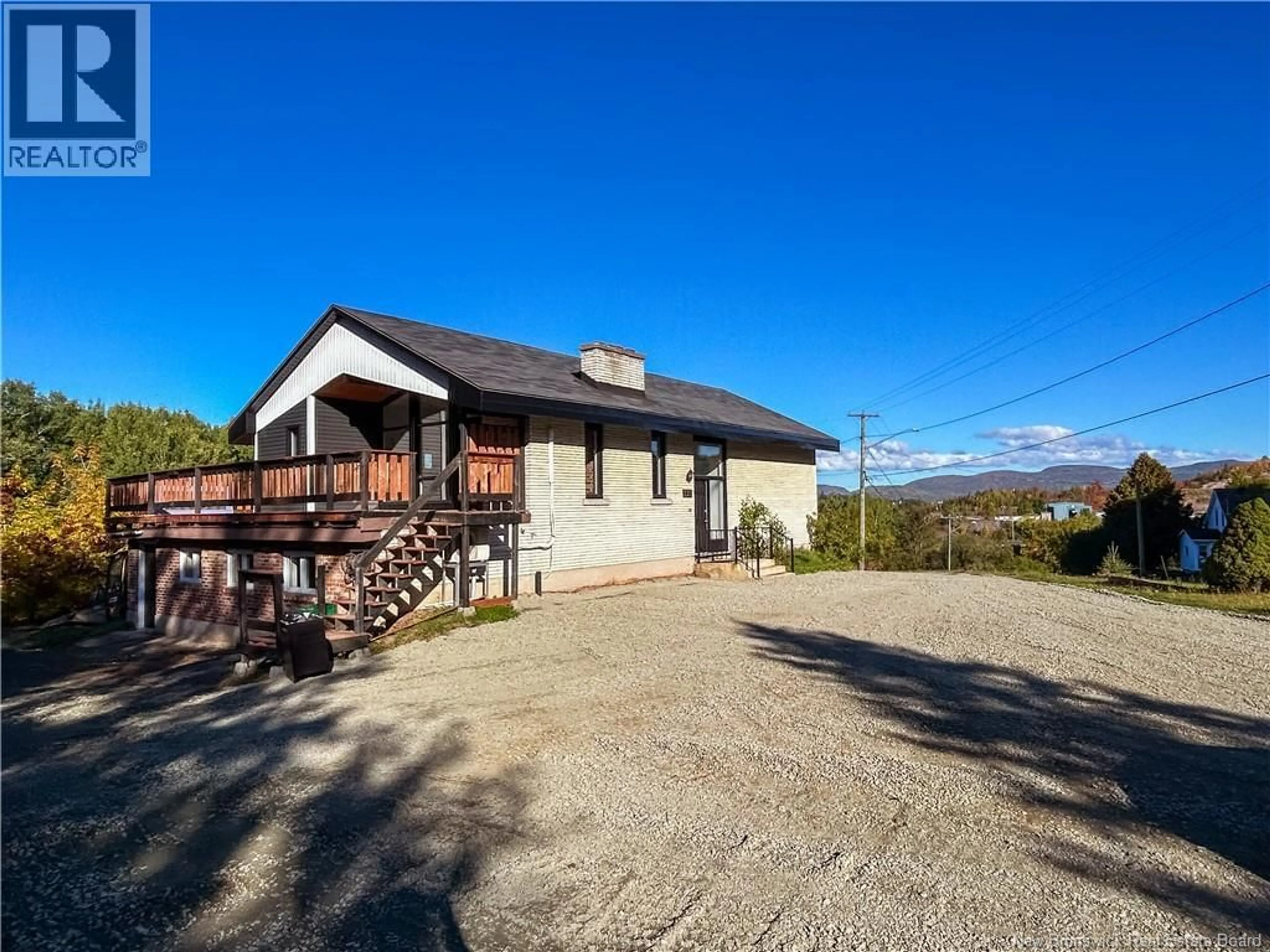 A pic from outside/outdoor area/front of a property/back of a property/a pic from drone, street for 225 LILY LAKE ROAD, Campbellton New Brunswick E3N3K1