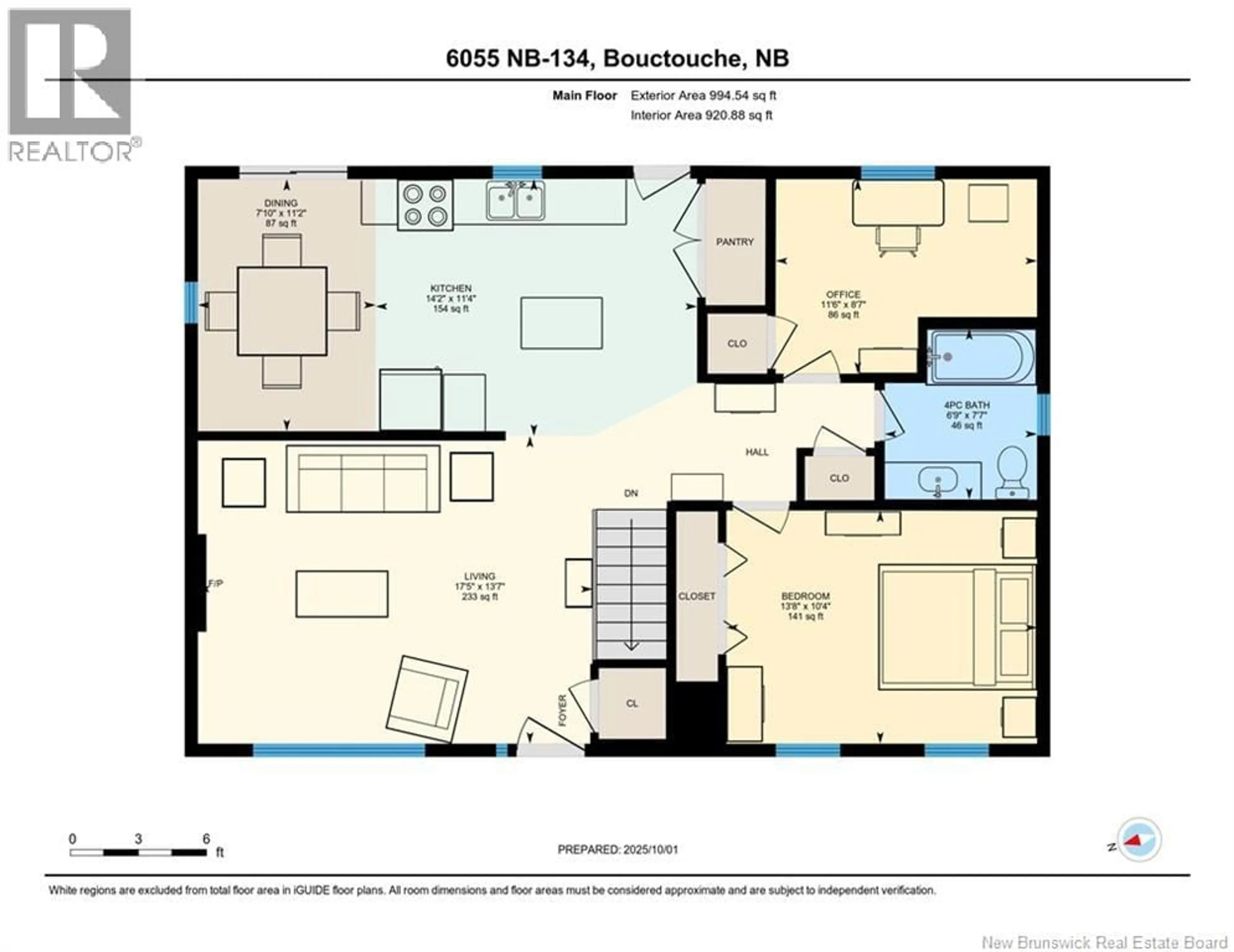 Floor plan for 6055 ROUTE 134 ROUTE, Bouctouche New Brunswick E4S3Z5
