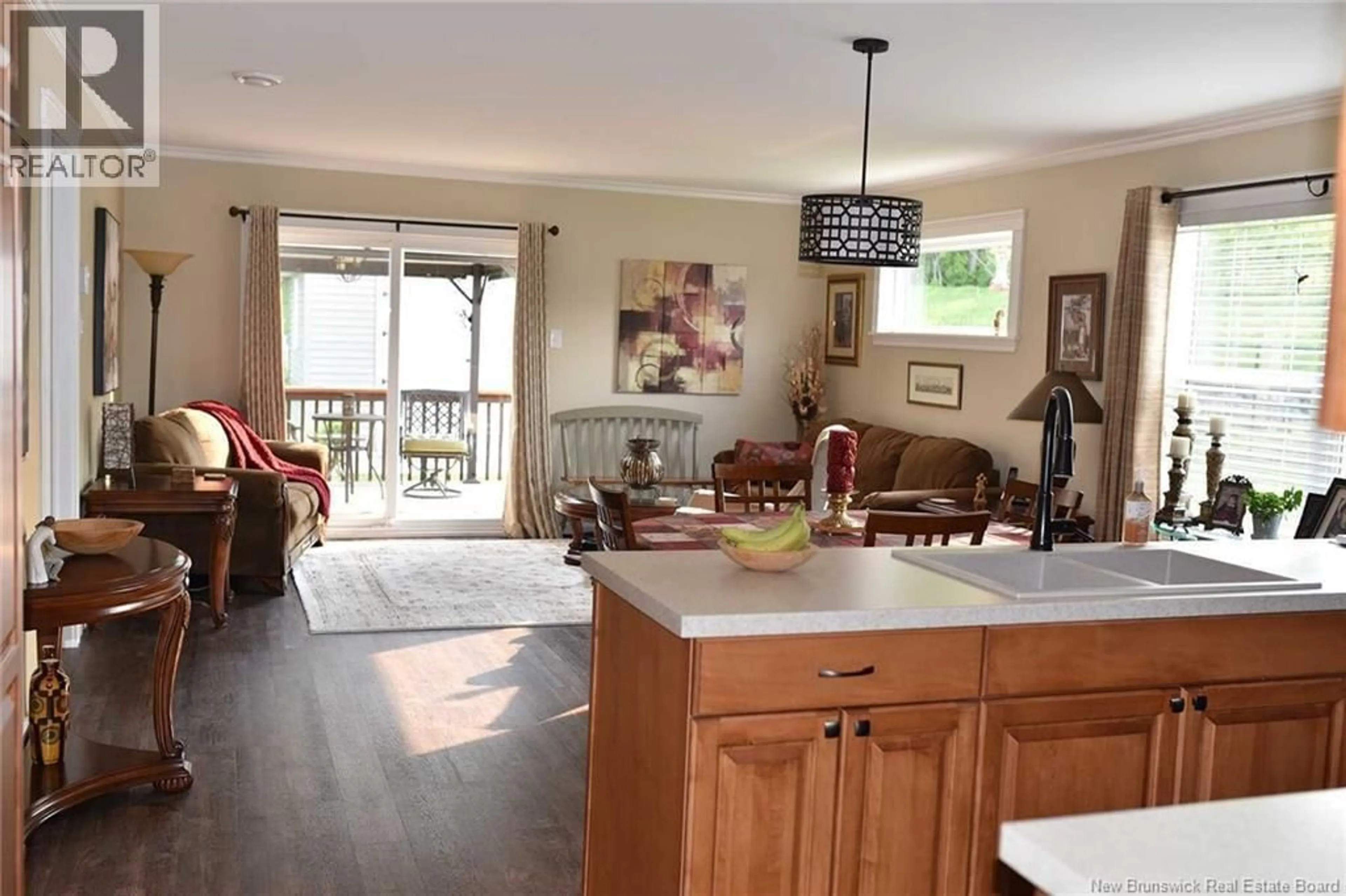 Open concept kitchen, wood/laminate floor for 28 PARKVIEW LANE, Sussex New Brunswick E4E0J8