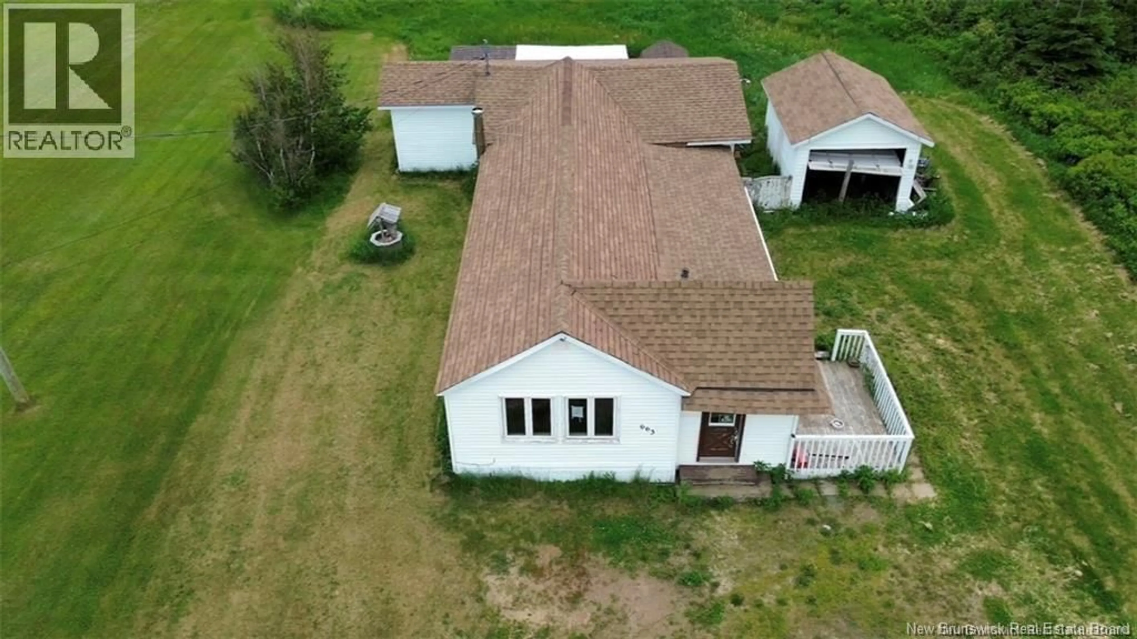 A pic from outside/outdoor area/front of a property/back of a property/a pic from drone, building for 663 ACADIE, Grande-Anse New Brunswick E8N1N9