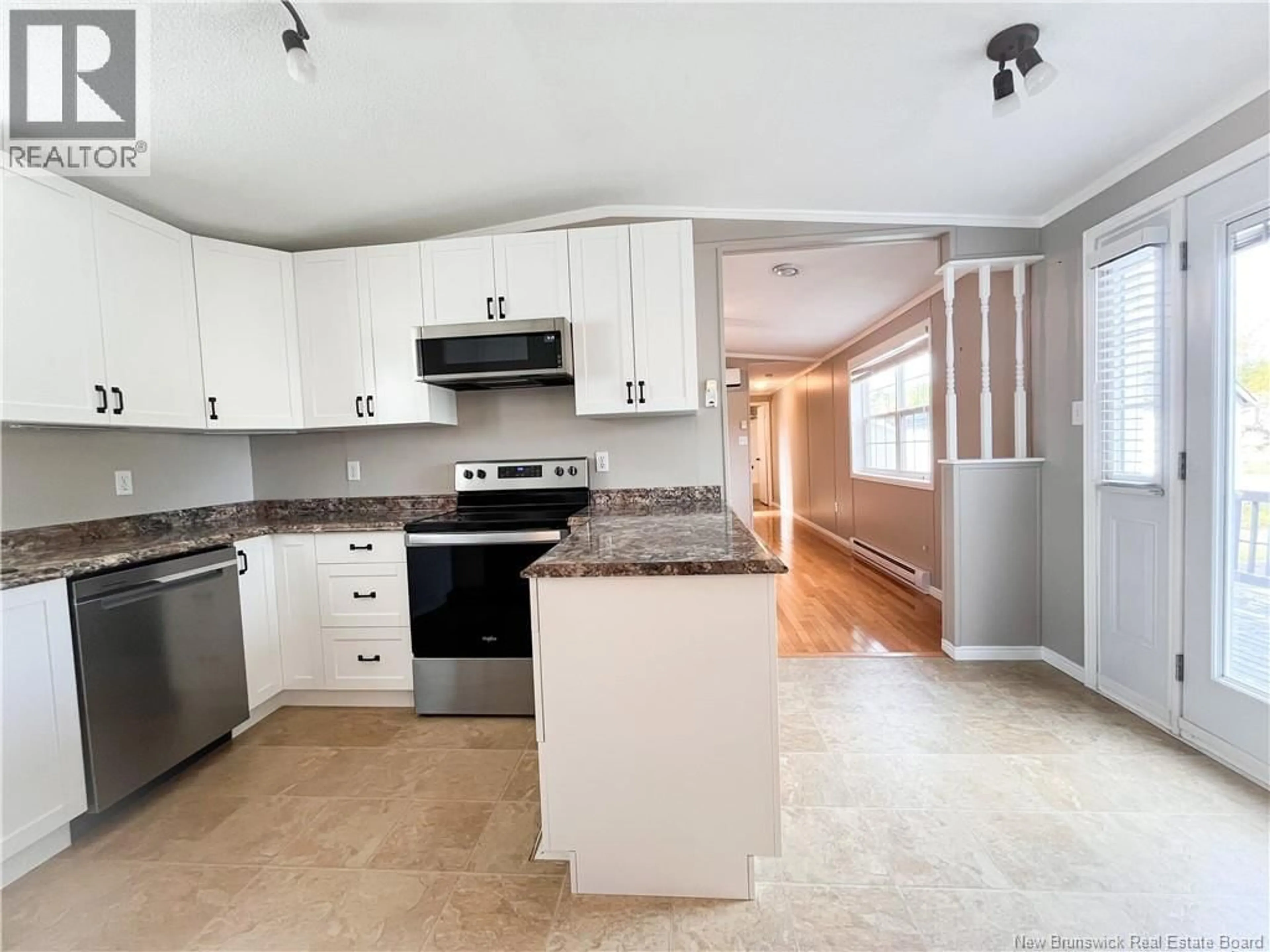 Open concept kitchen, ceramic/tile floor for 729 WILLISTON DRIVE, Miramichi New Brunswick E1V6M9