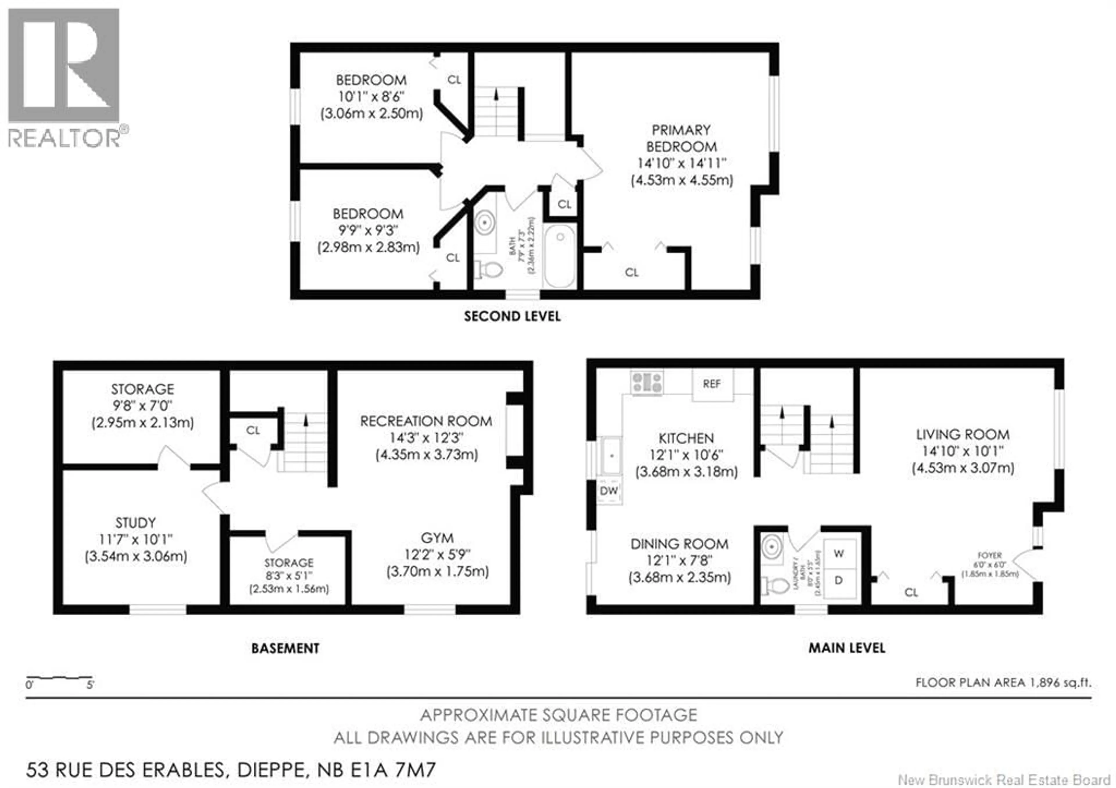 Floor plan for 53 DES ERABLES, Dieppe New Brunswick E1A8X7