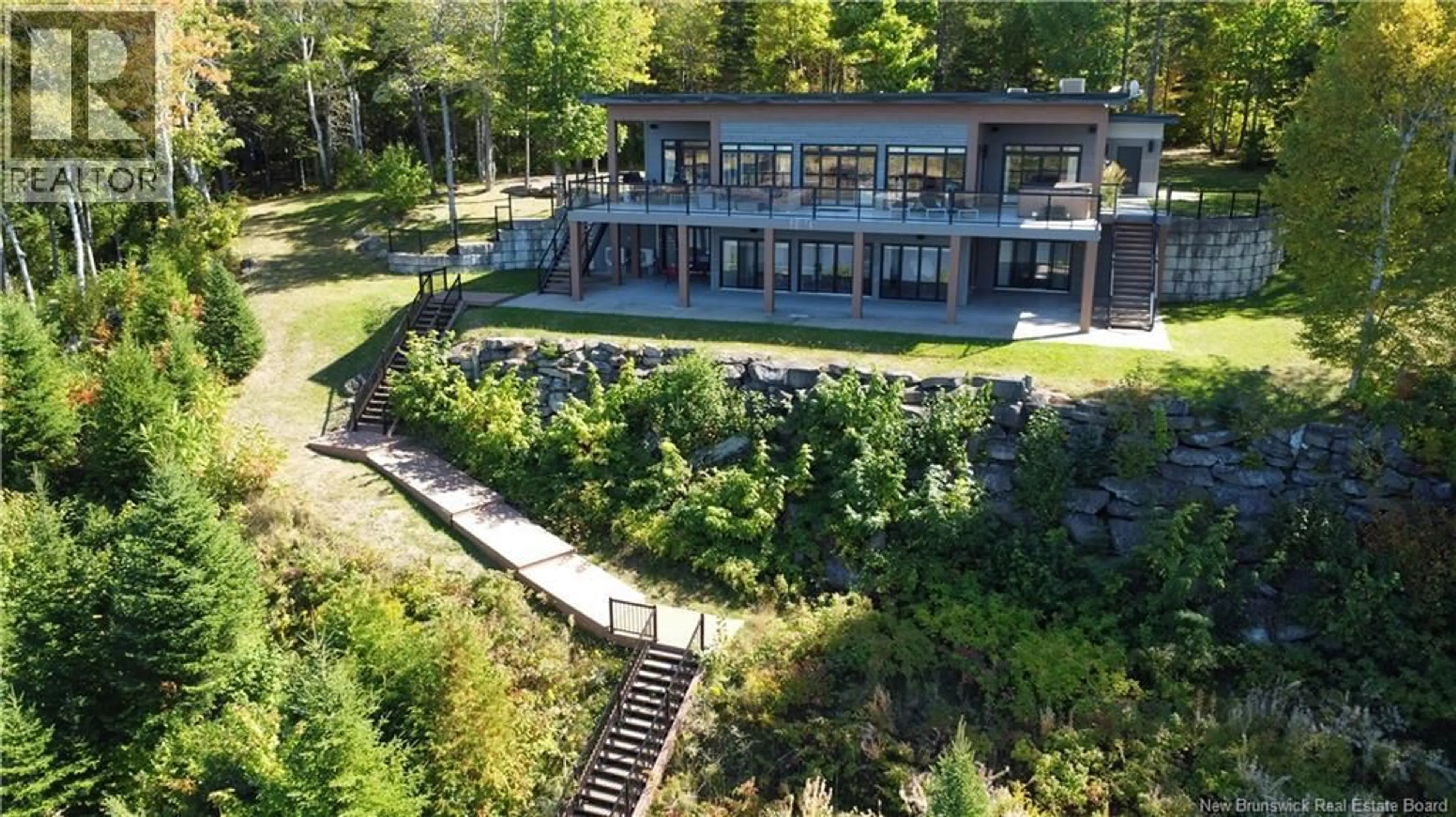 A pic from outside/outdoor area/front of a property/back of a property/a pic from drone, water/lake/river/ocean view for 3074 ROUTE 510 ROUTE, Browns Yard New Brunswick E4T1W6
