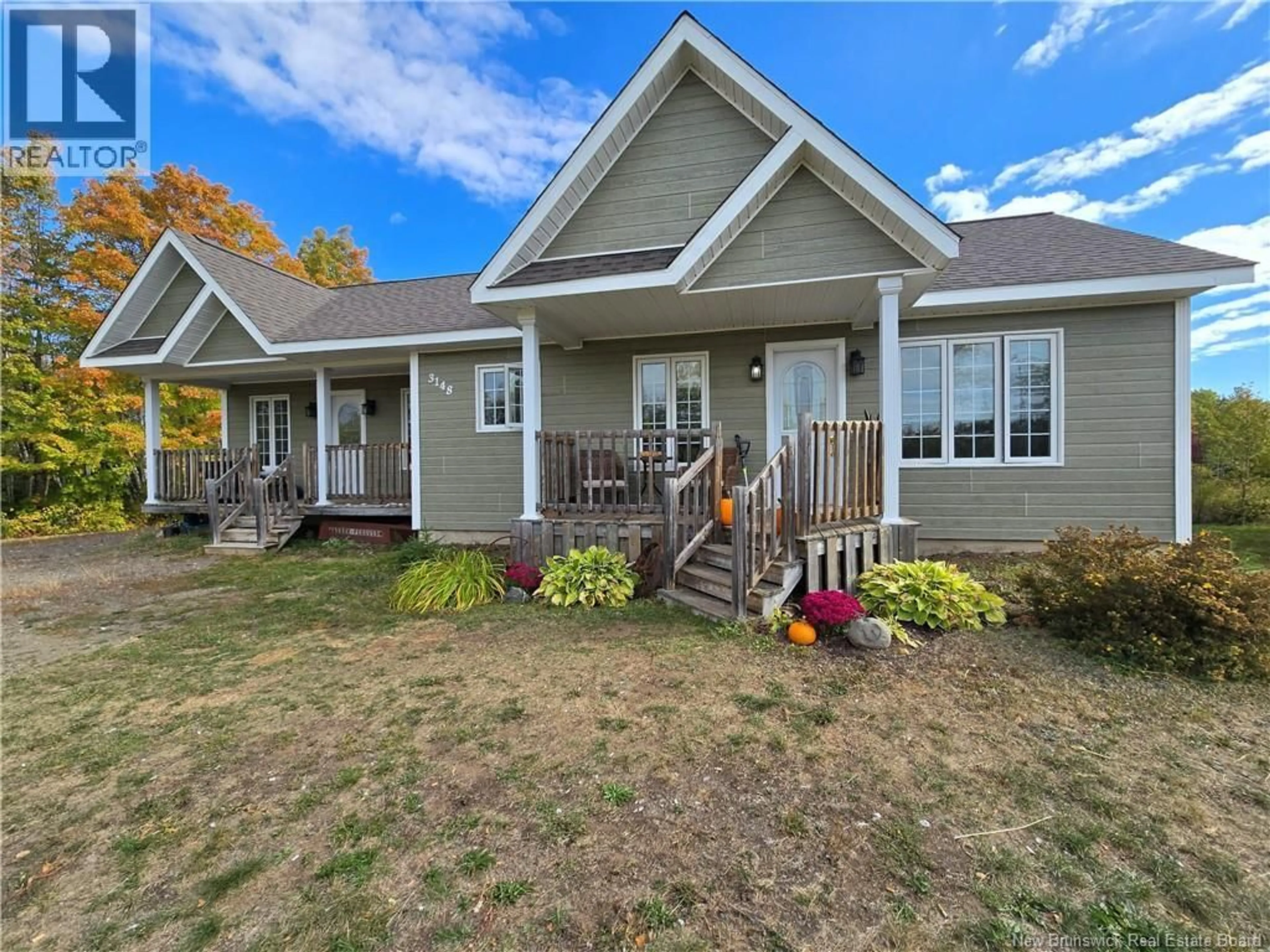 Home with vinyl exterior material, street for 3148 SAINTE ROSETTE STREET, Sainte-Rosette New Brunswick E8K3H7