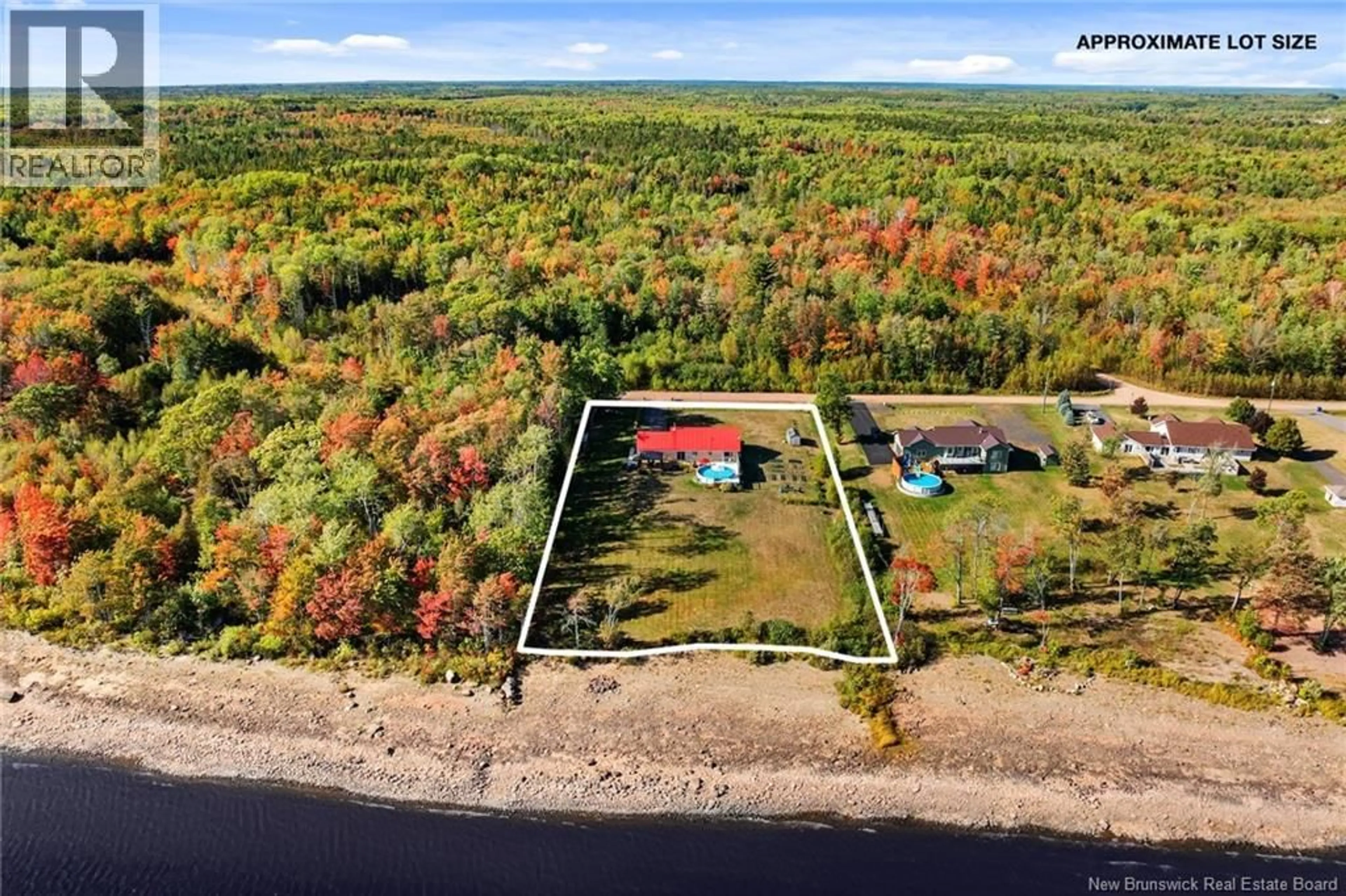 A pic from outside/outdoor area/front of a property/back of a property/a pic from drone, water/lake/river/ocean view for 20 SUNVIEW LANE, Wuhrs Beach New Brunswick E4B4C2