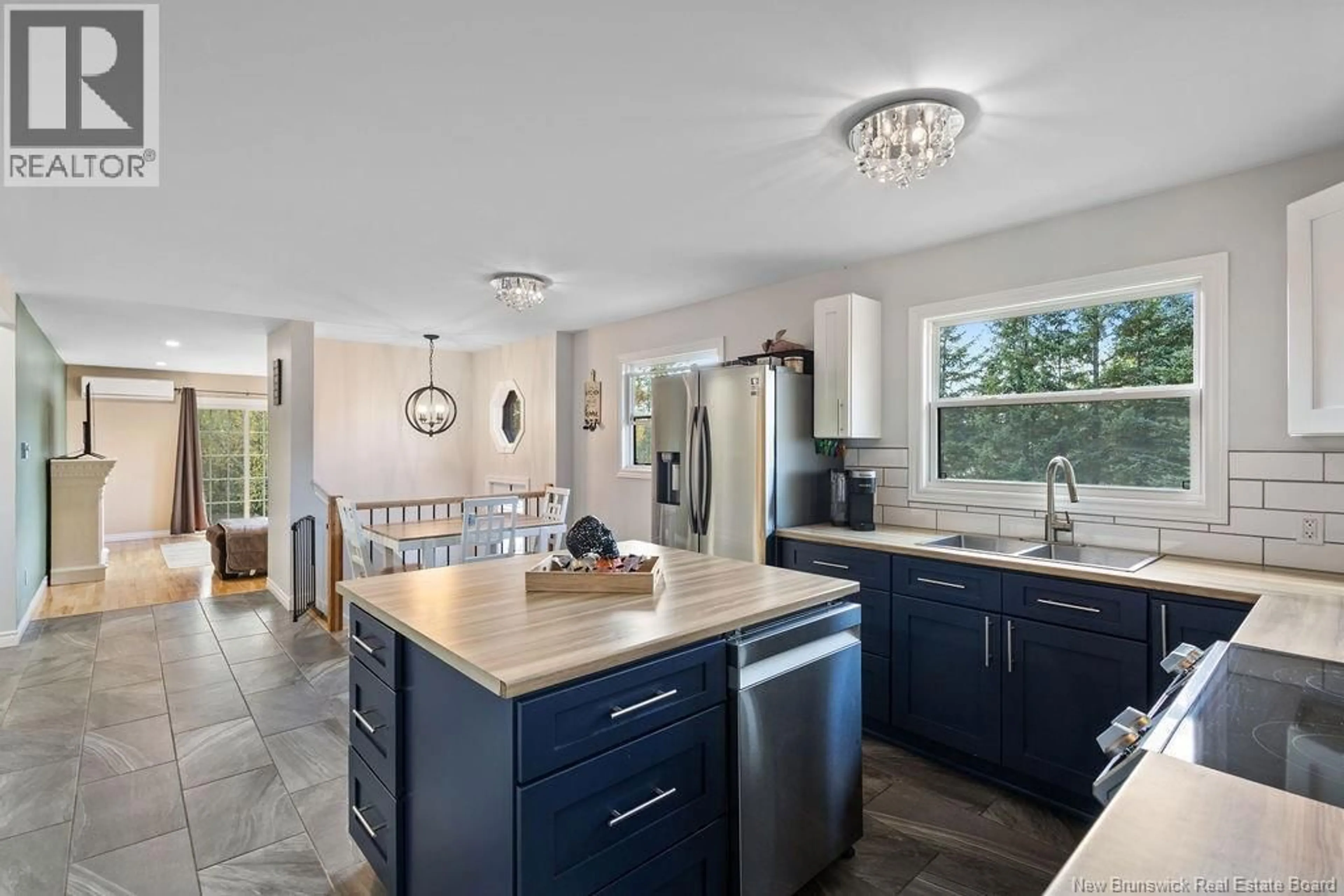 Open concept kitchen, ceramic/tile floor for 153 WELDFIELD-COLLETTE ROAD, Napan New Brunswick E1N5H1