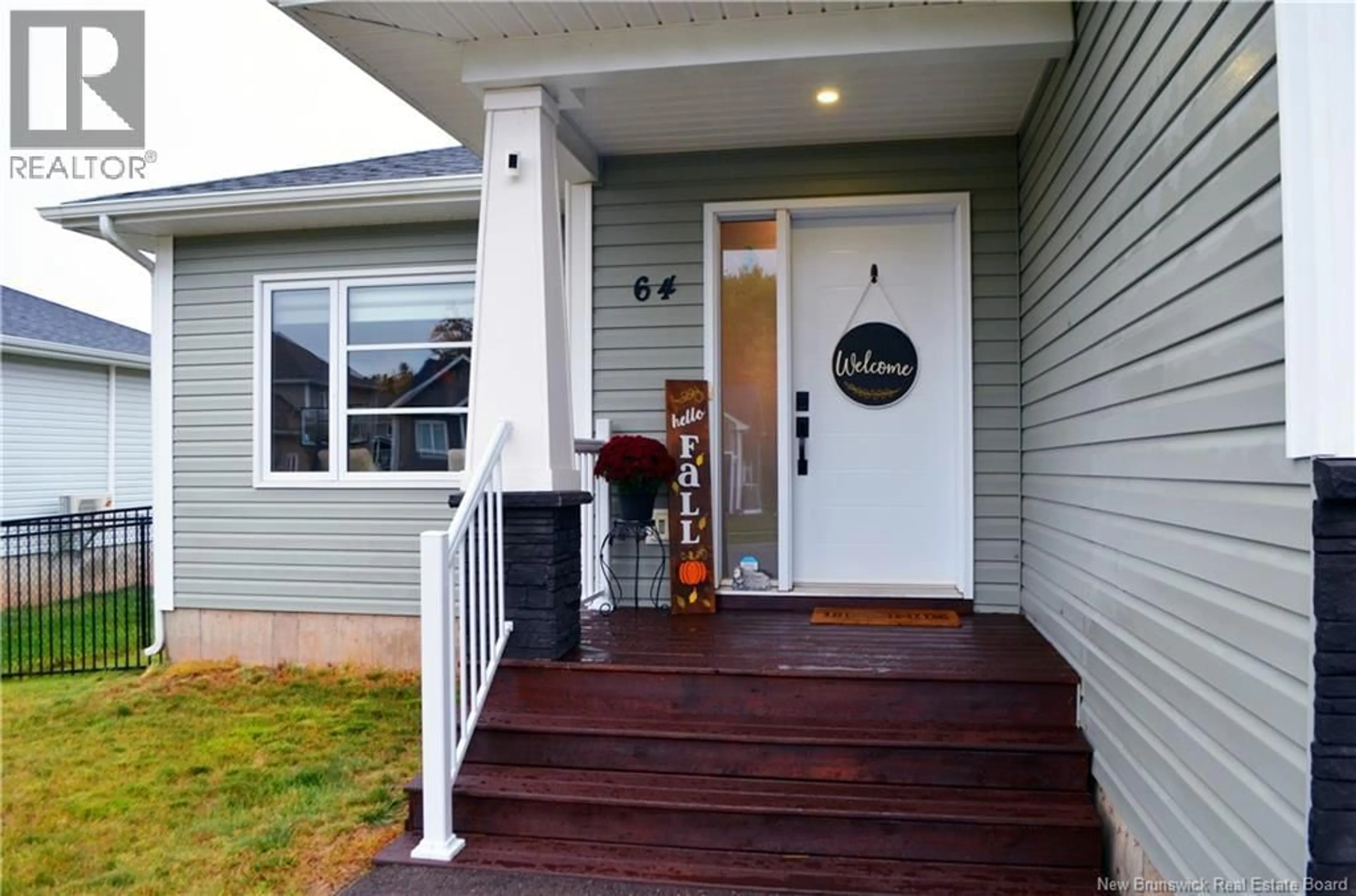 Home with vinyl exterior material, street for 64 AMITY STREET, Moncton New Brunswick E1G0S3