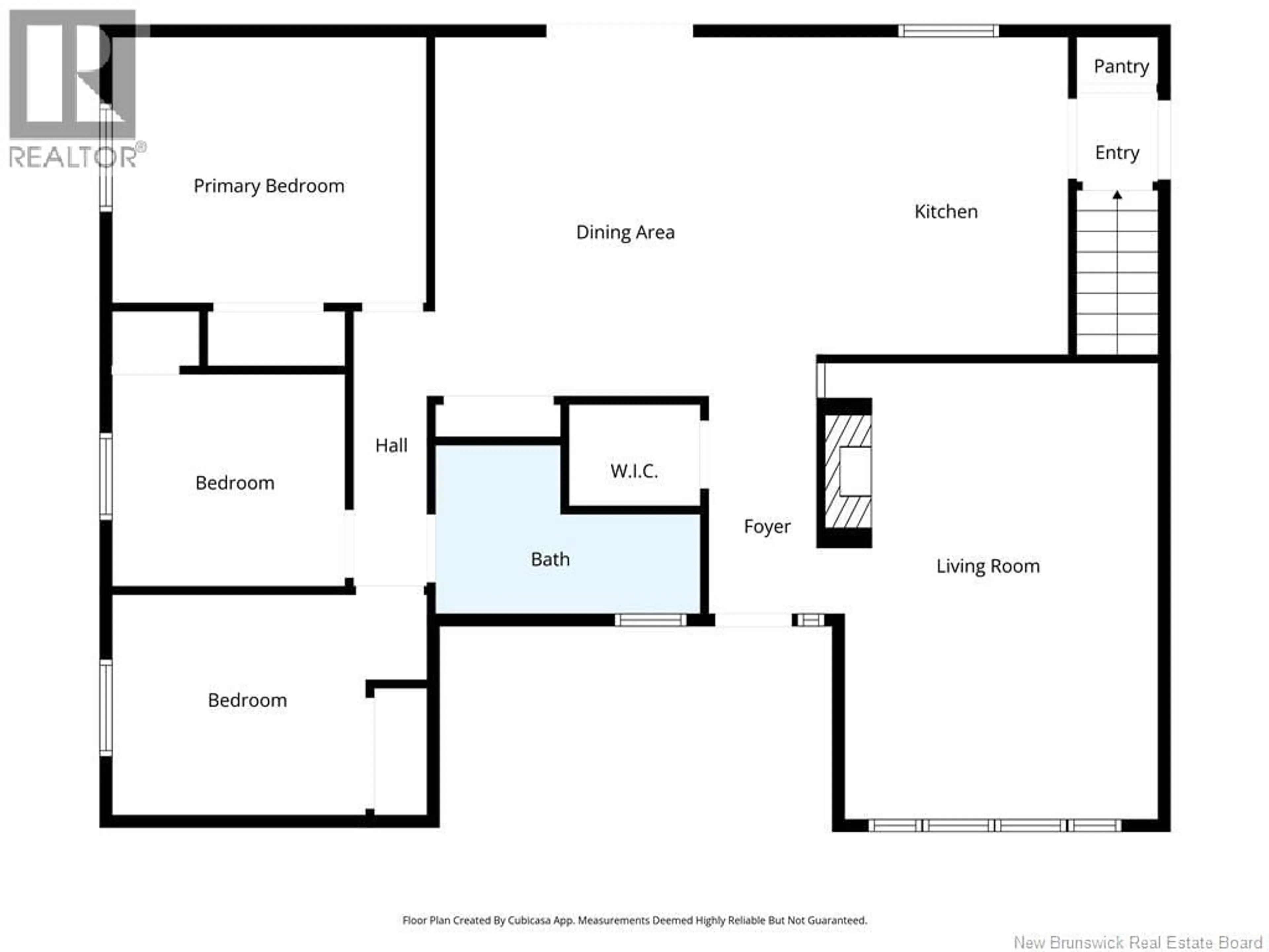 Floor plan for 262 JASMINE, Beresford New Brunswick E8K1M4
