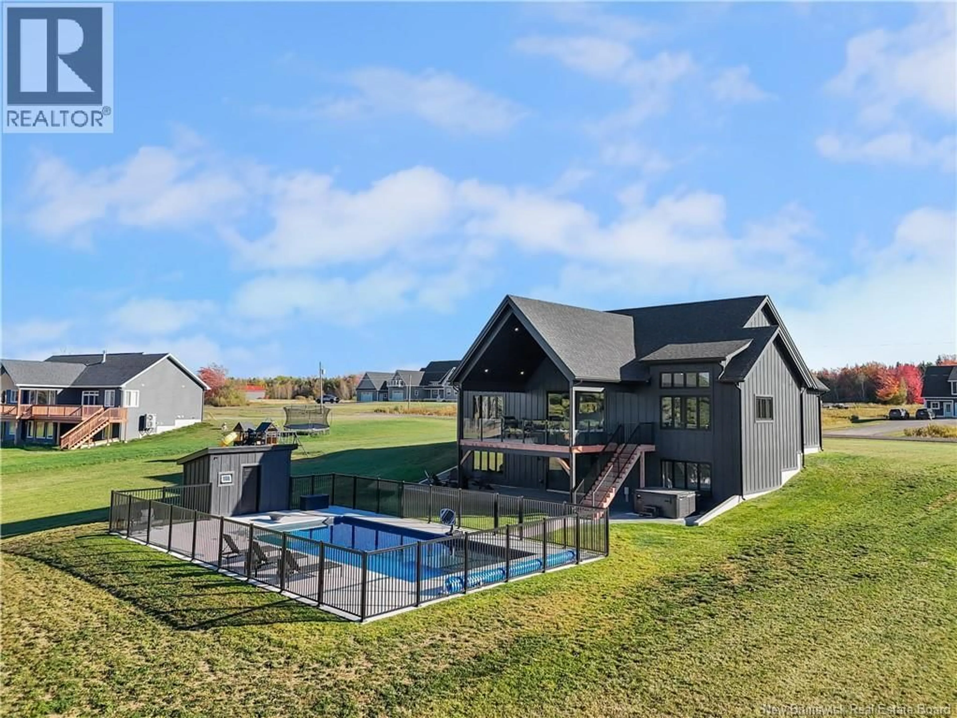 A pic from outside/outdoor area/front of a property/back of a property/a pic from drone, water/lake/river/ocean view for 227 HICKEY ROAD, Upper Rexton New Brunswick E4W3A2