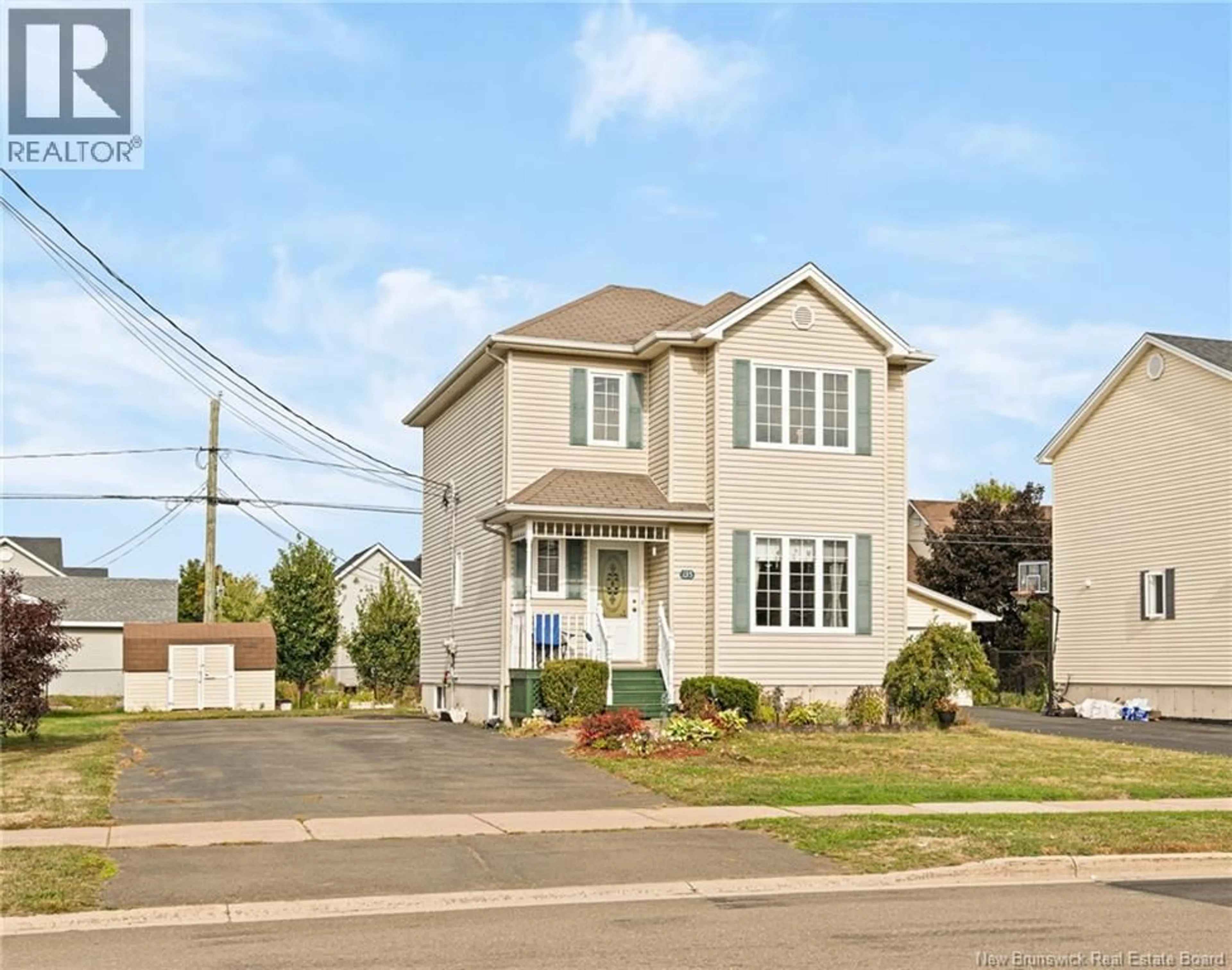 Home with vinyl exterior material, street for 135 RENNICK, Moncton New Brunswick E1G4X2