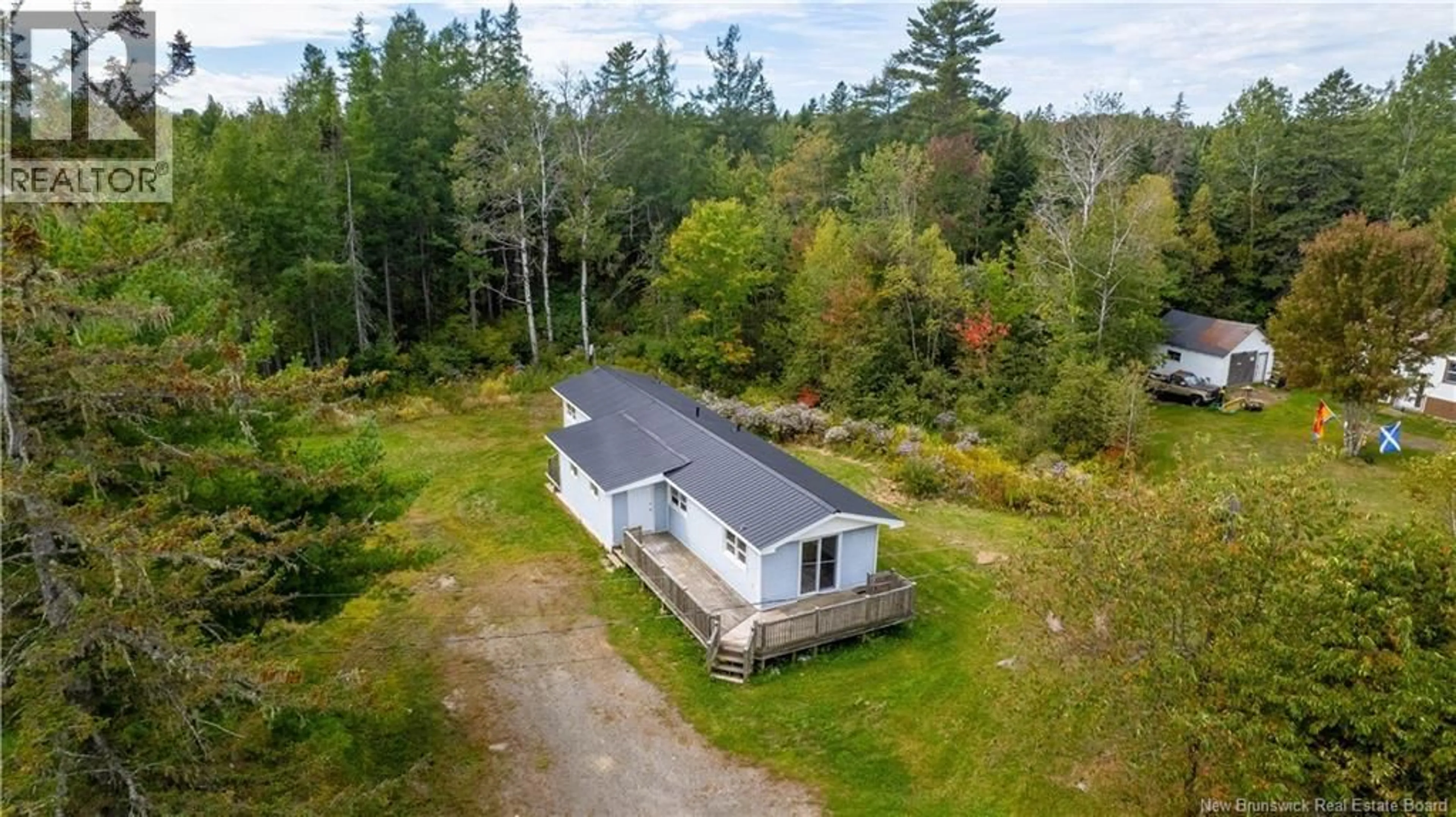 A pic from outside/outdoor area/front of a property/back of a property/a pic from drone, unknown for 49 BOARD ROAD, Oak Bay New Brunswick E3L4G7