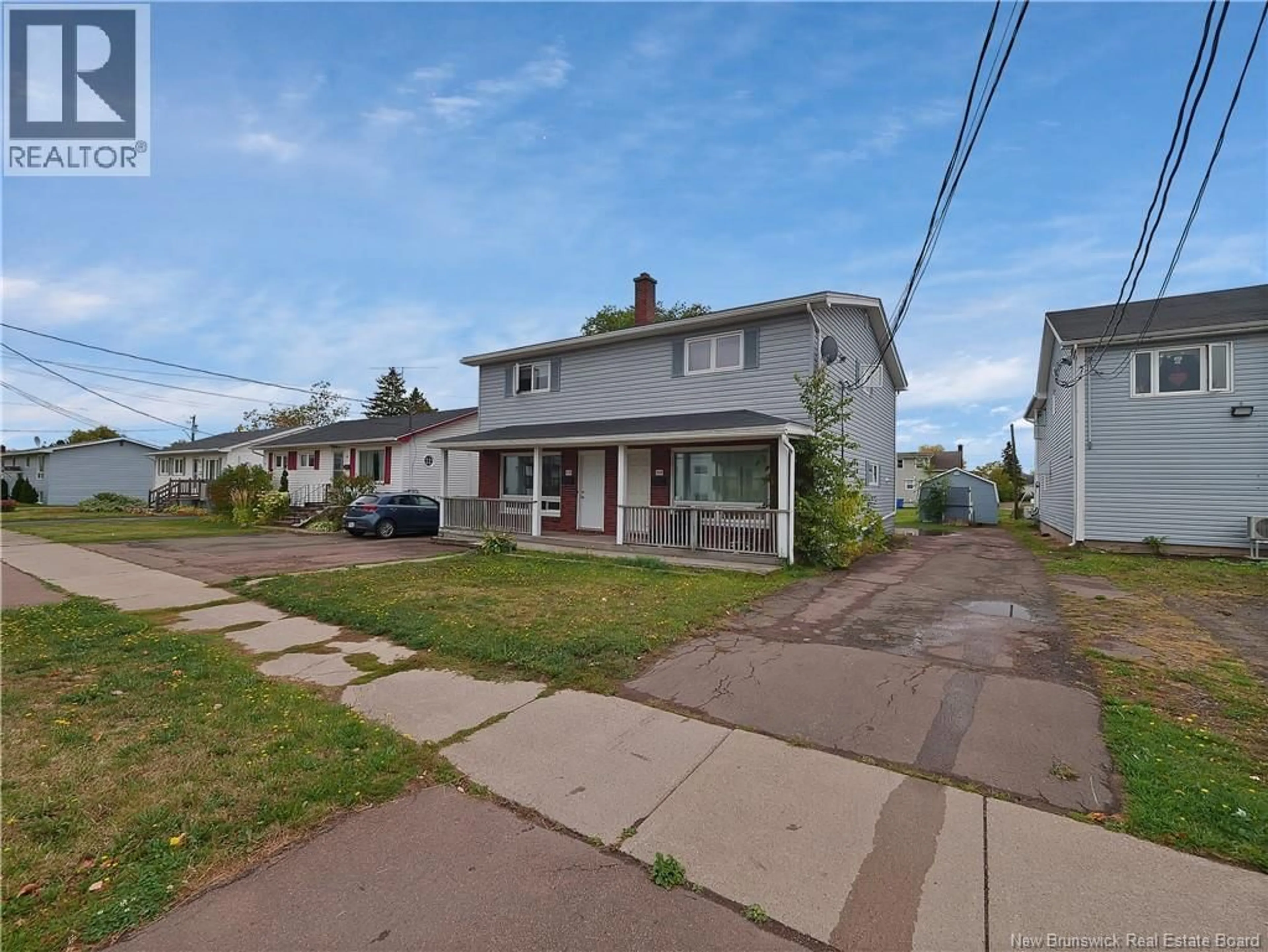 A pic from outside/outdoor area/front of a property/back of a property/a pic from drone, street for 118-120 VAIL STREET, Moncton New Brunswick E1A3L4
