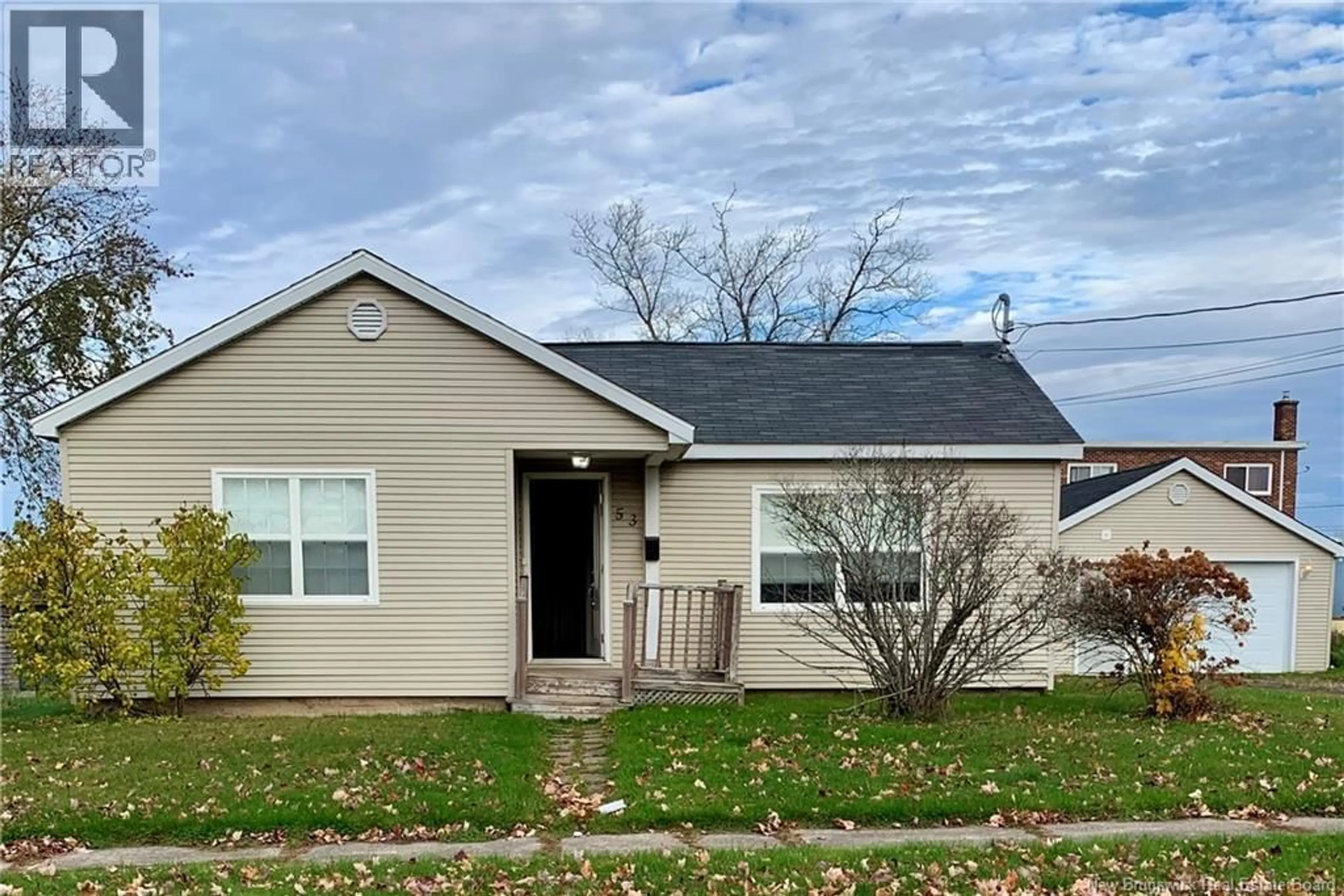 Home with vinyl exterior material, street for 53 TERRIS AVENUE, Moncton New Brunswick E1C7P4