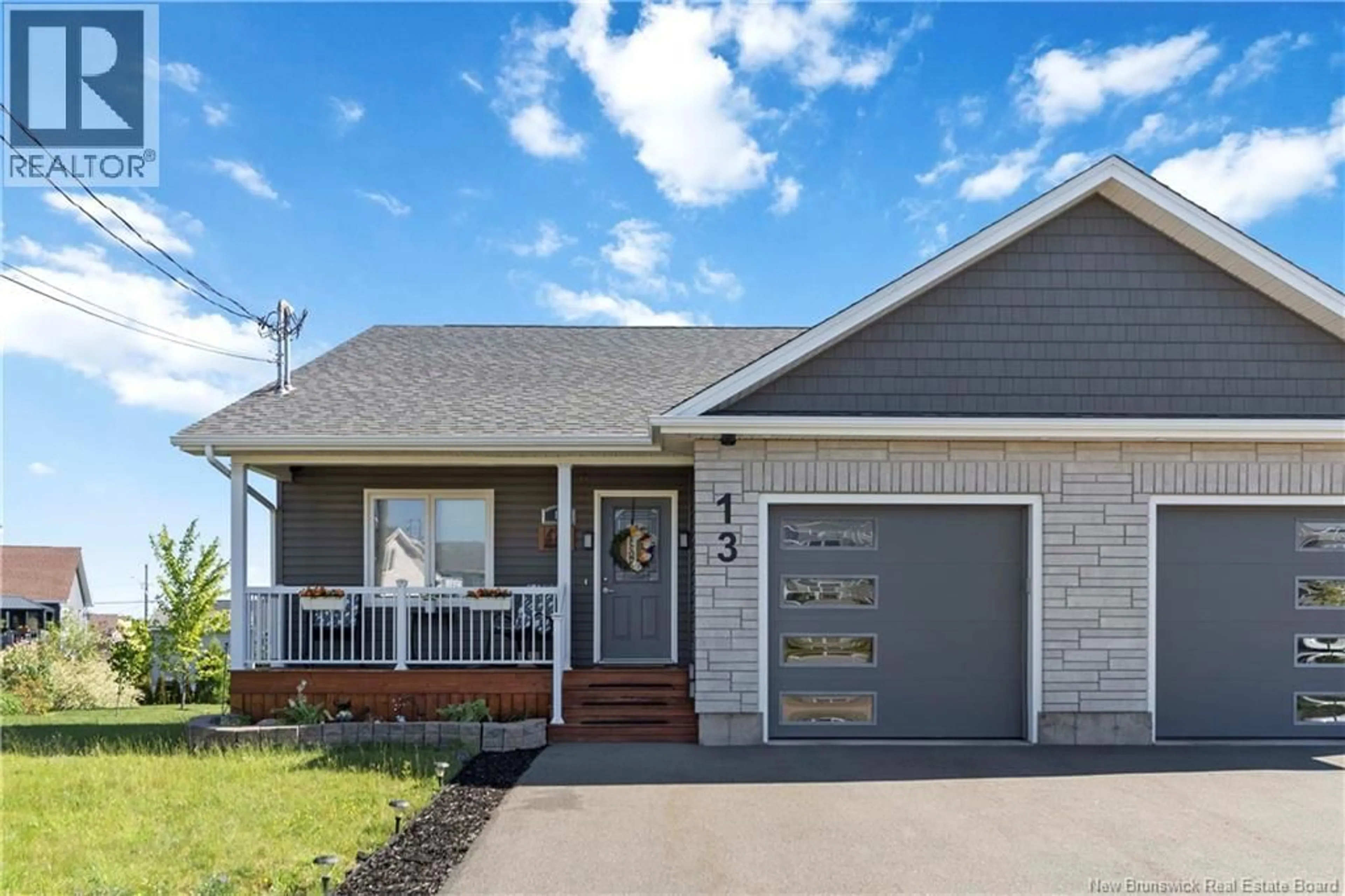 Home with vinyl exterior material, street for 13 SATLEVILLE CRESCENT, Riverview New Brunswick E1B0V5
