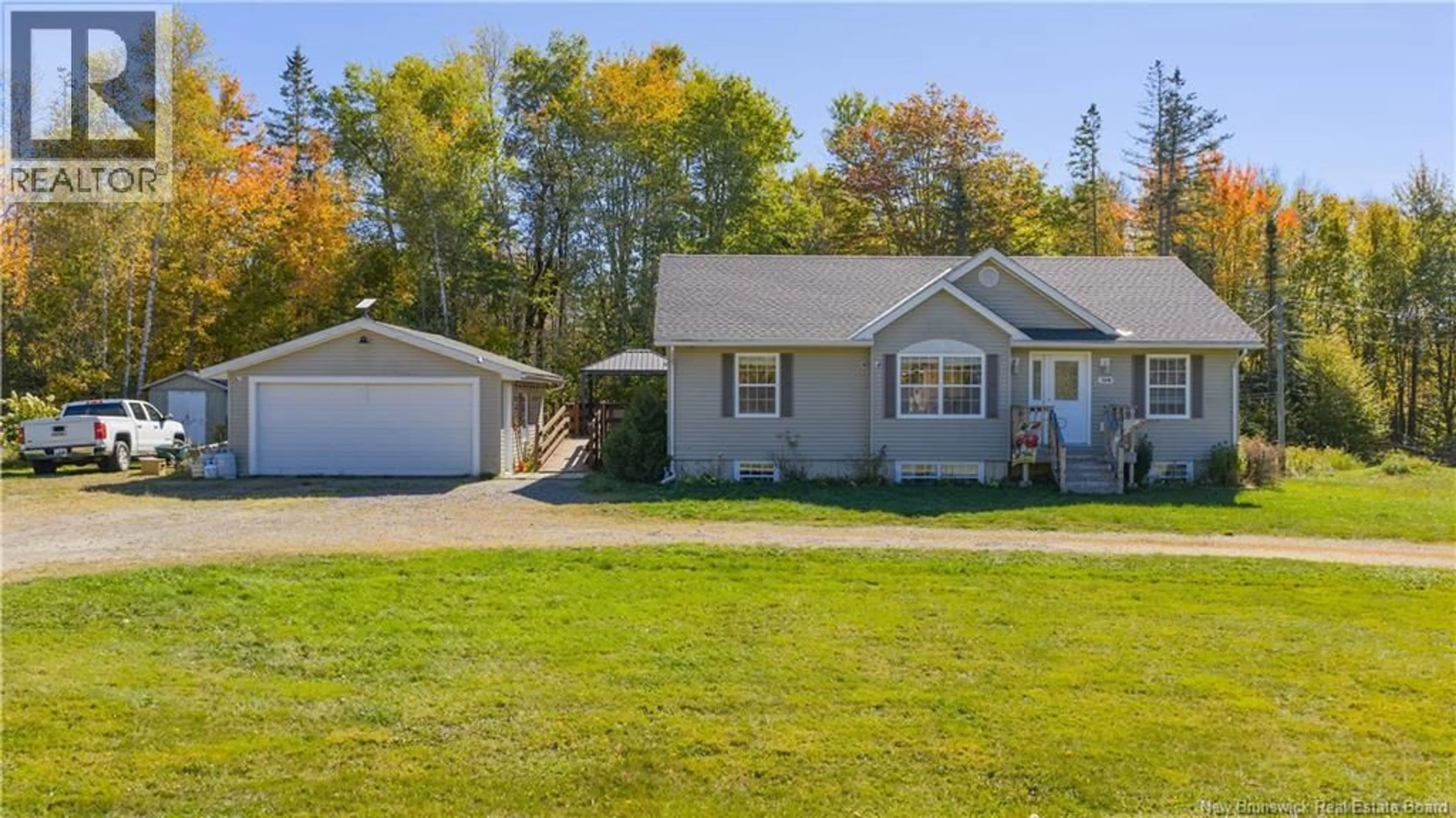 Home with vinyl exterior material, street for 134 UPPER TOWER HILL ROAD, Tower Hill New Brunswick E5A0A8
