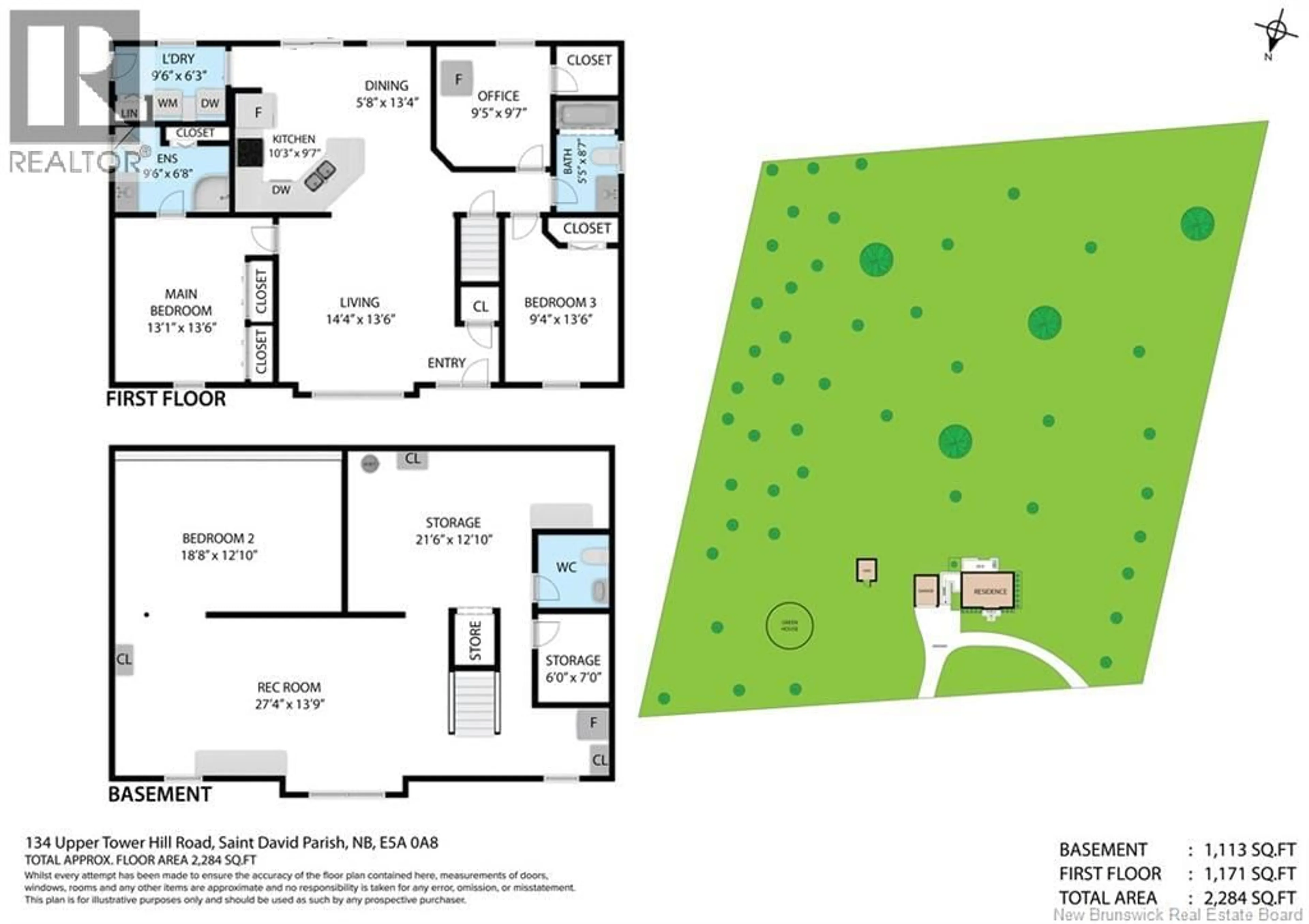 Floor plan for 134 UPPER TOWER HILL ROAD, Tower Hill New Brunswick E5A0A8