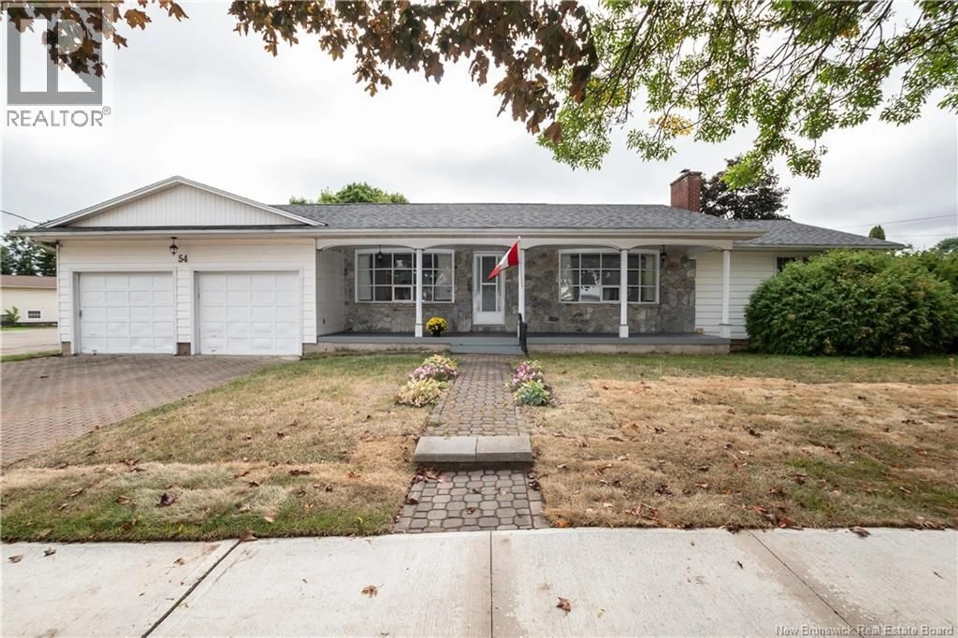 Home with vinyl exterior material, street for 54 BESSBOROUGH, Moncton New Brunswick E1E4A2