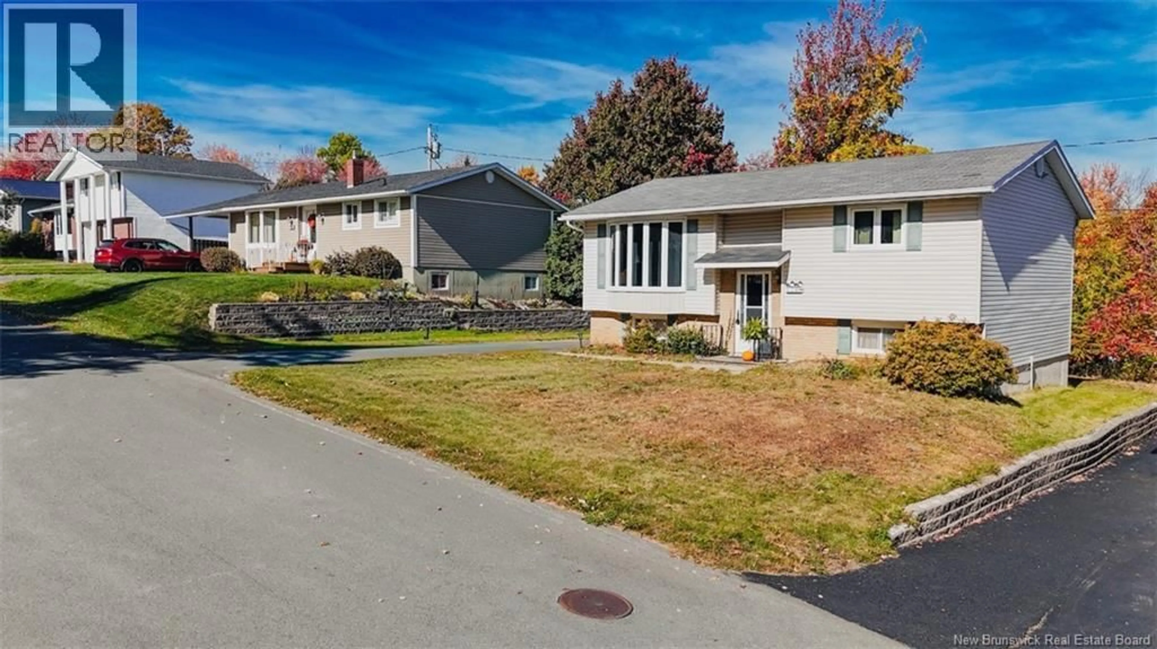 A pic from outside/outdoor area/front of a property/back of a property/a pic from drone, street for 120 WILSON STREET, Woodstock New Brunswick E7M3A3